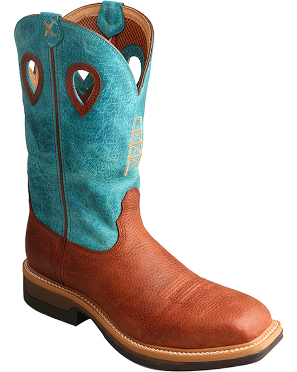 twisted x black lite cowboy work boots