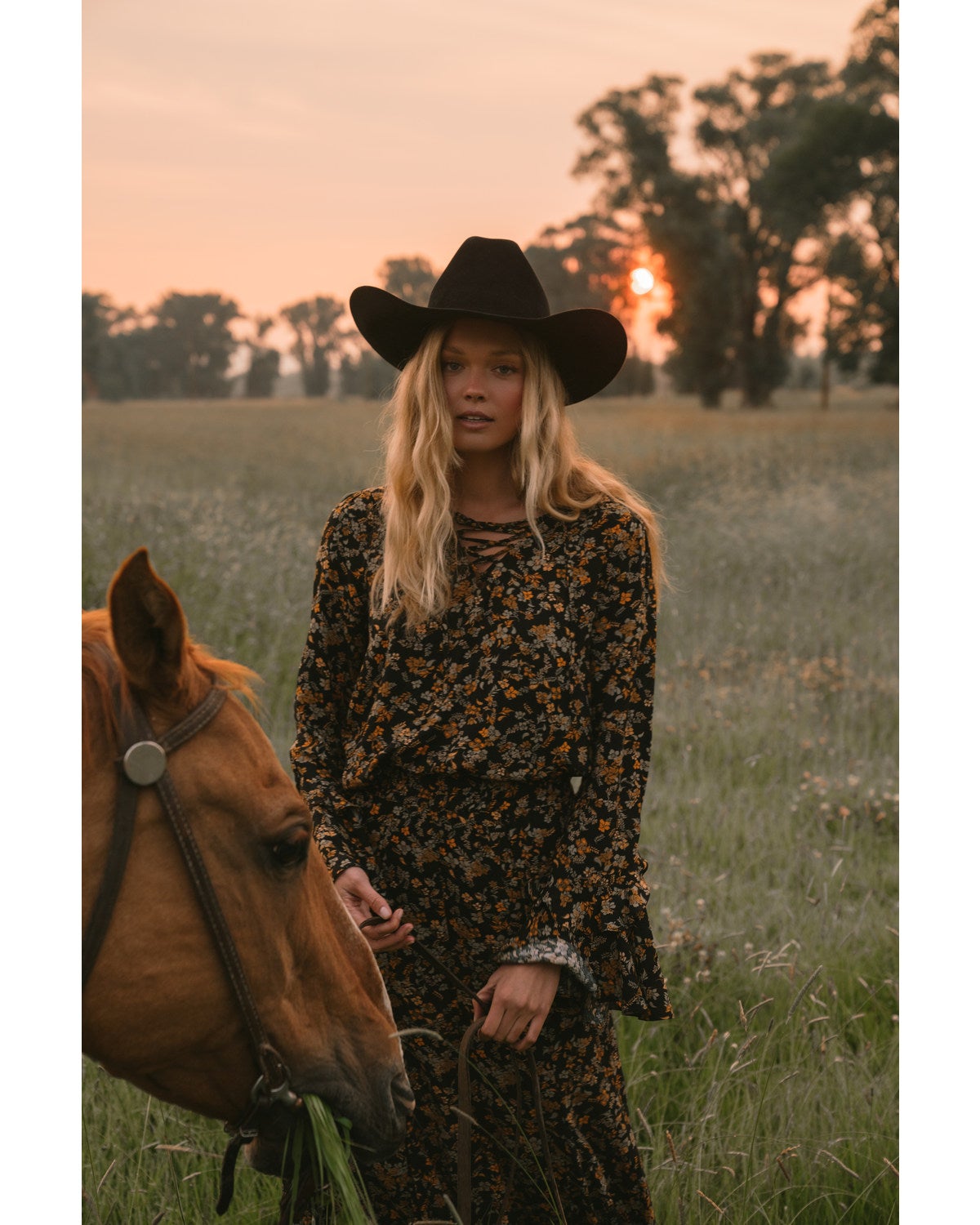 Rogue Floral Print Lace Up 