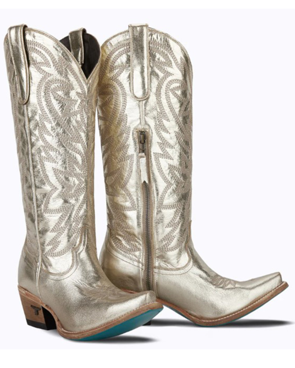 Lane Women's Smokeshow Metallic Tall Western Boots - Snip Toe