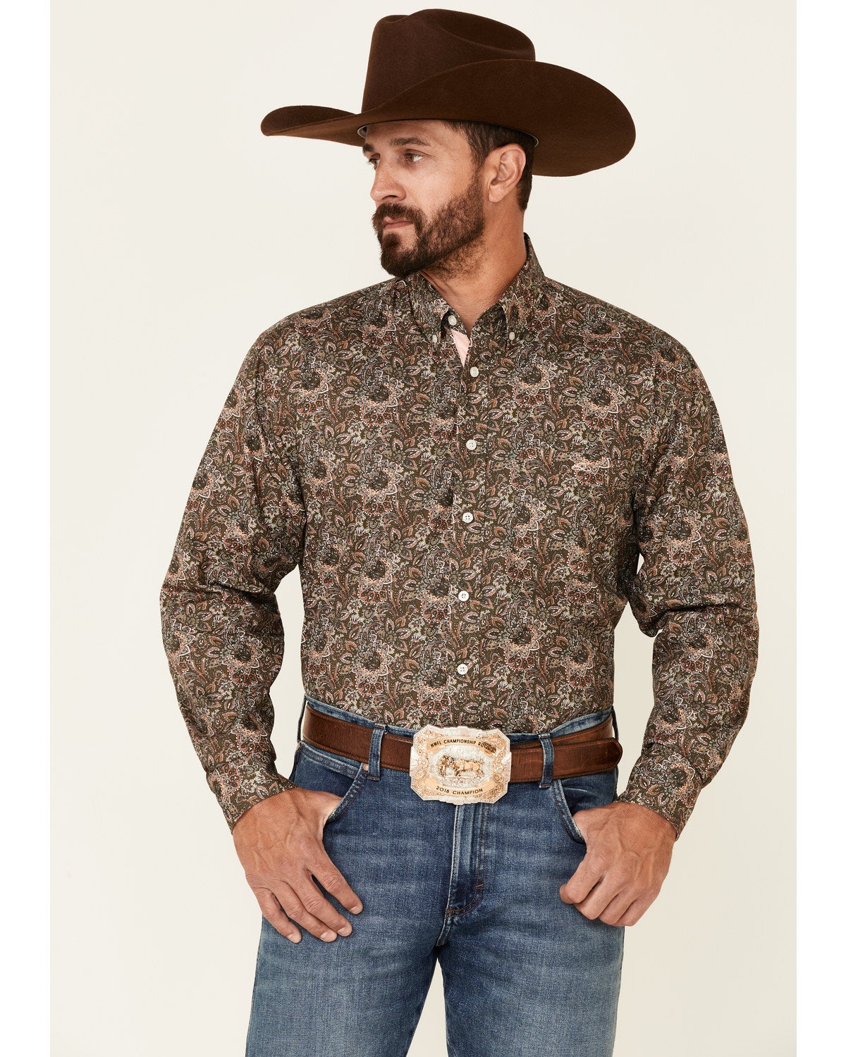 Resistol Men's Peoria Floral Print Long 