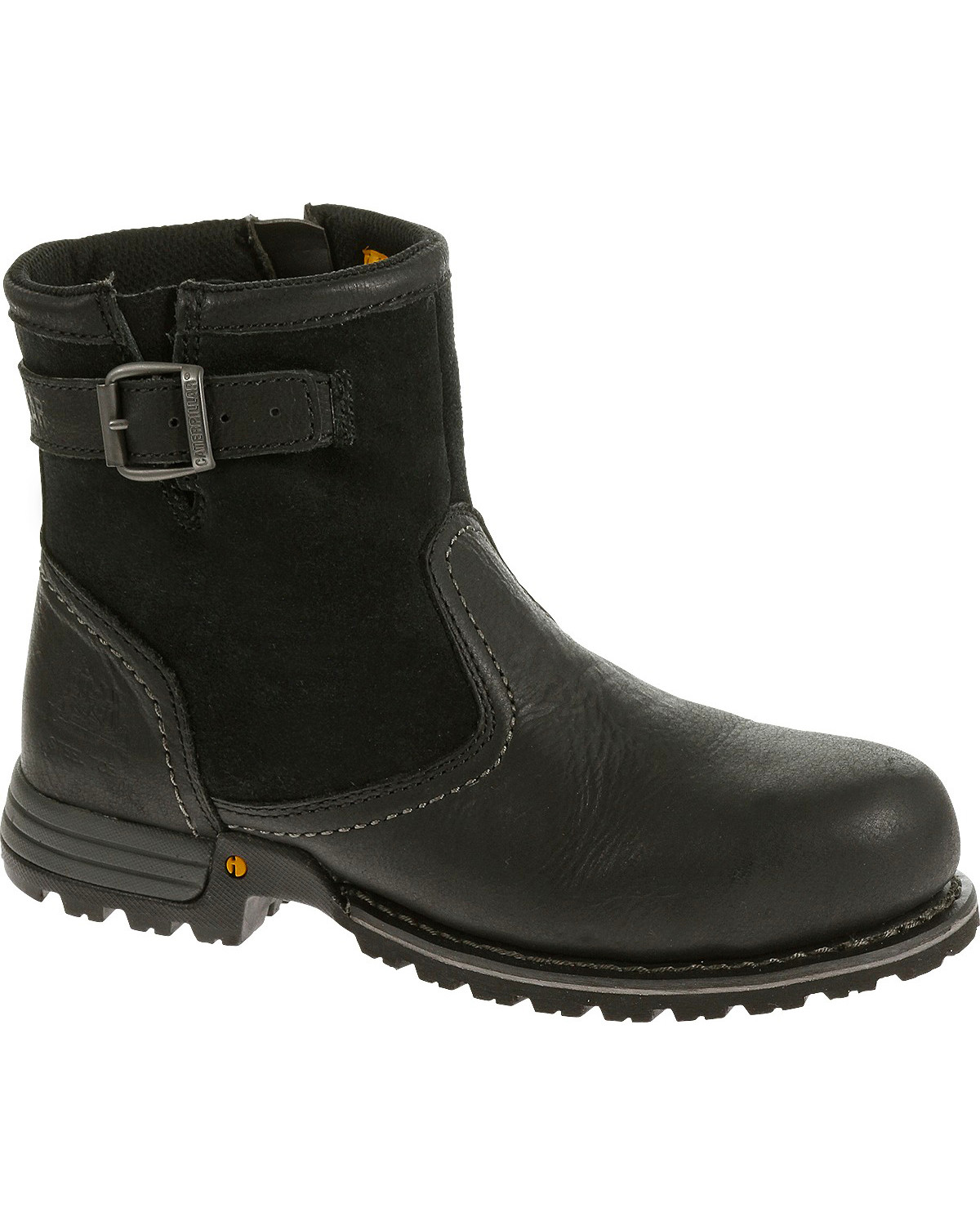 women's black steel toe boots