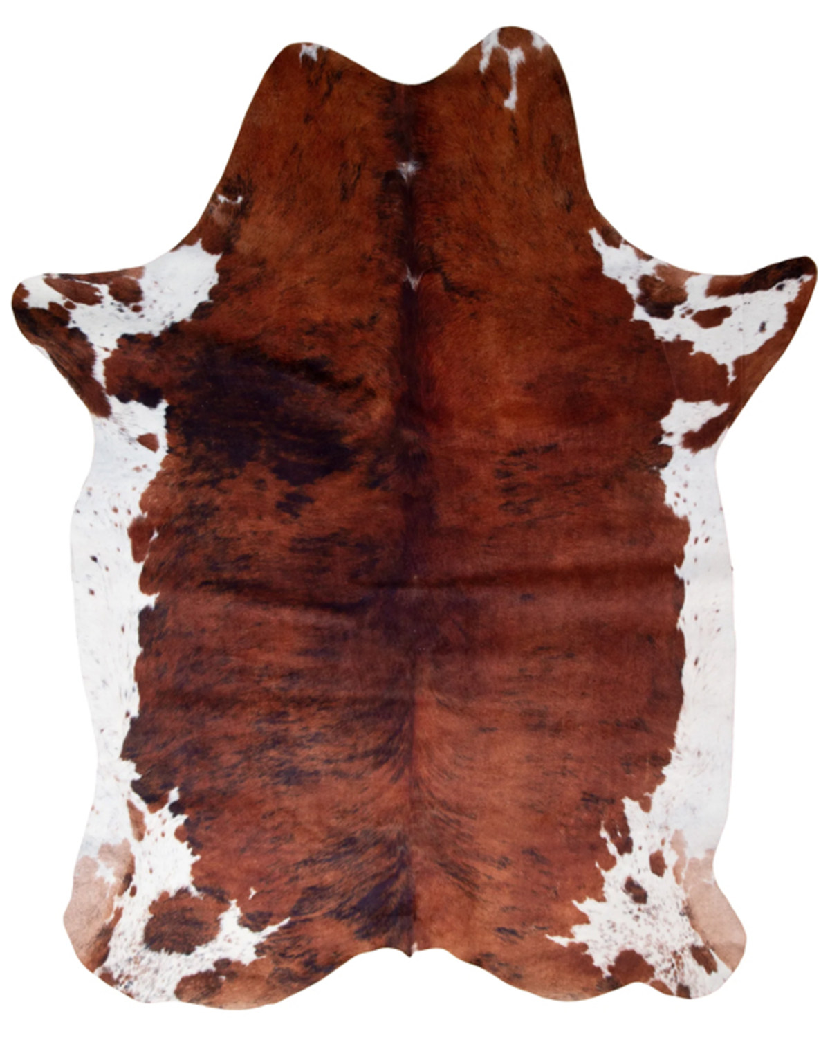 Carstens Home Brown & White Belly 5 x 6.5 Faux Cowhide Rug