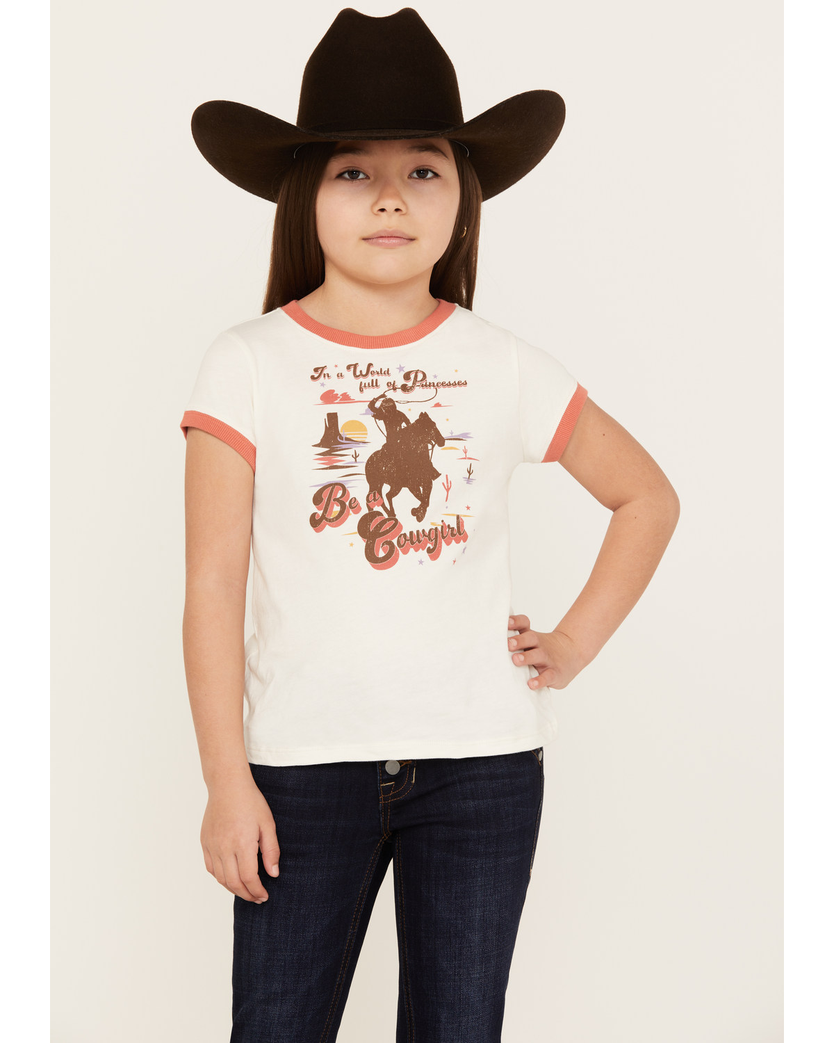 Shyanne Girls' Be A Cowgirl Short Sleeve Graphic Tee