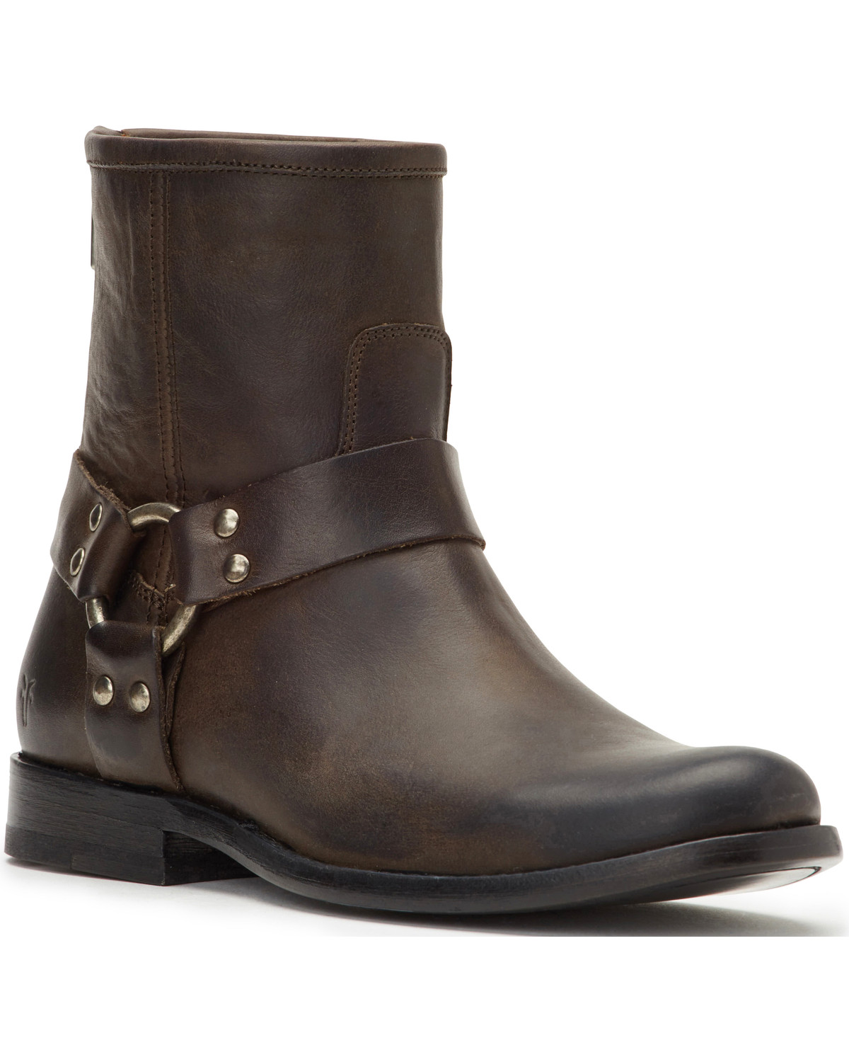 Frye Women&#39;s Smoke Phillip Harness Boots - Round Toe | Boot Barn