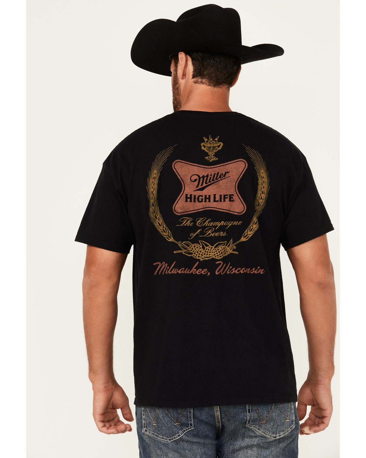 Miller Men's High Life Logo Short Sleeve Graphic T-Shirt