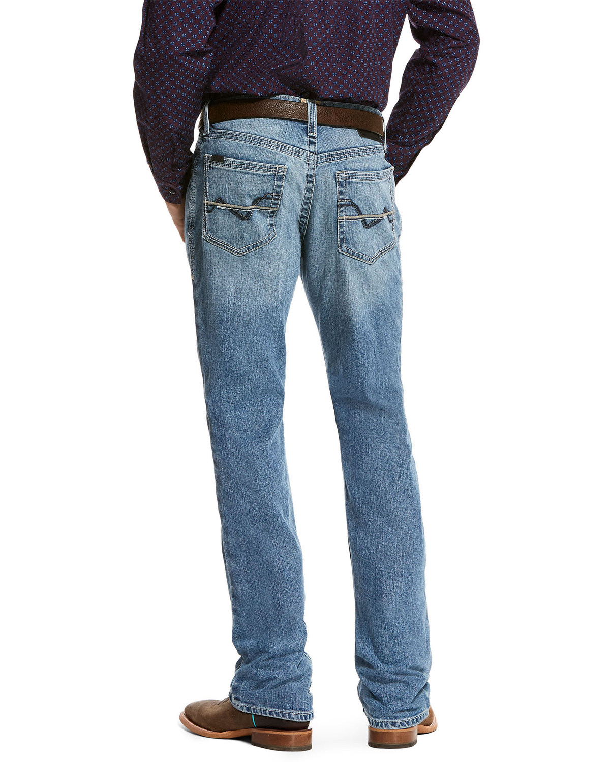 relaxed straight leg jeans