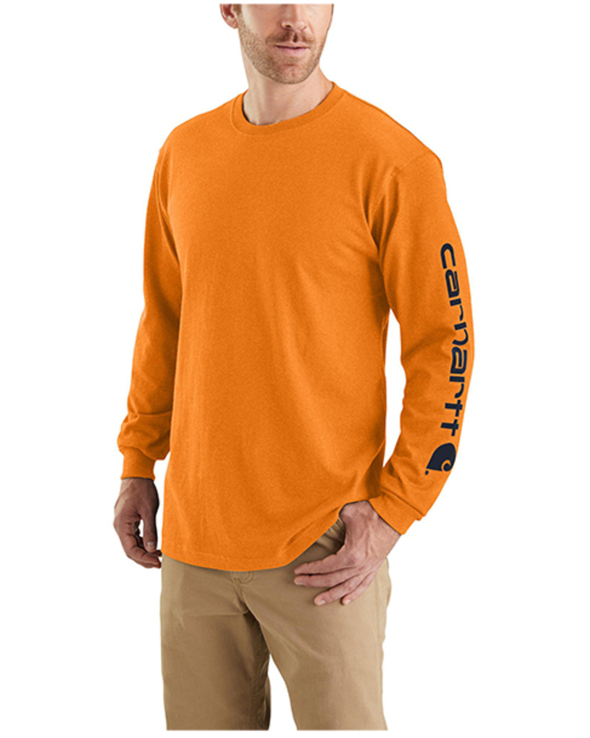 Carhartt Men's Loose Fit Heavyweight Long Sleeve Graphic Work T-Shirt