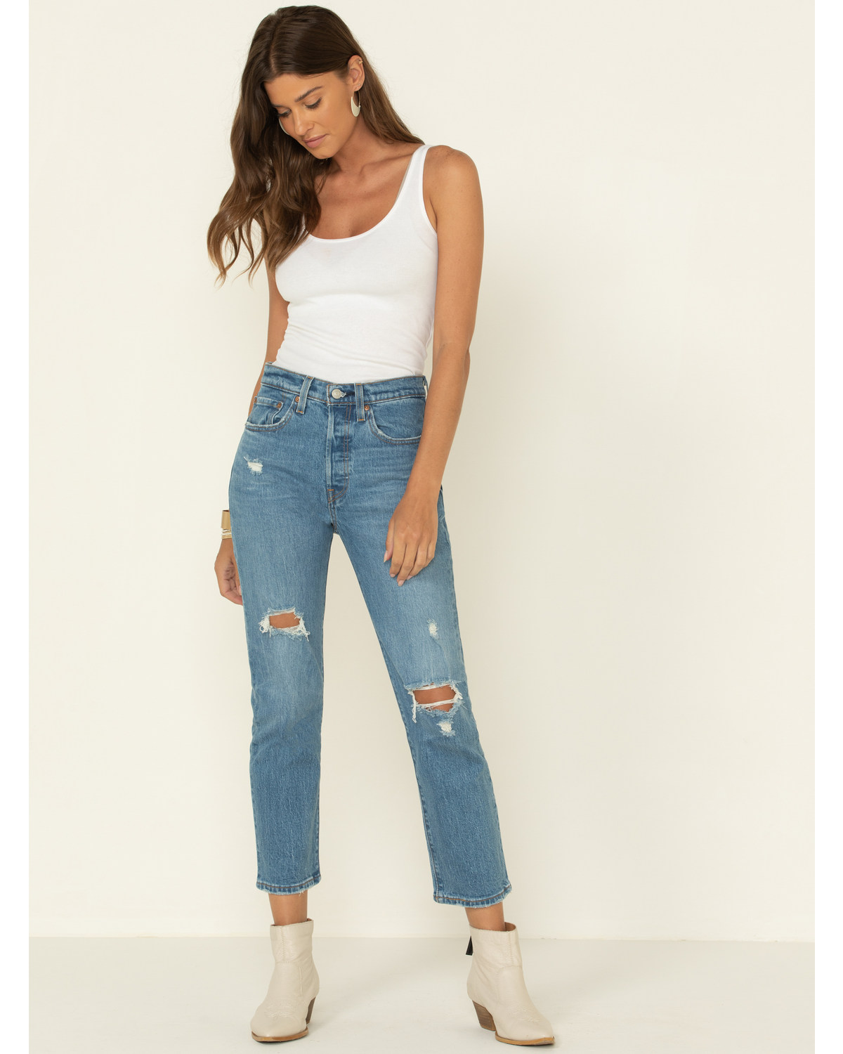 levi's women's cropped jeans