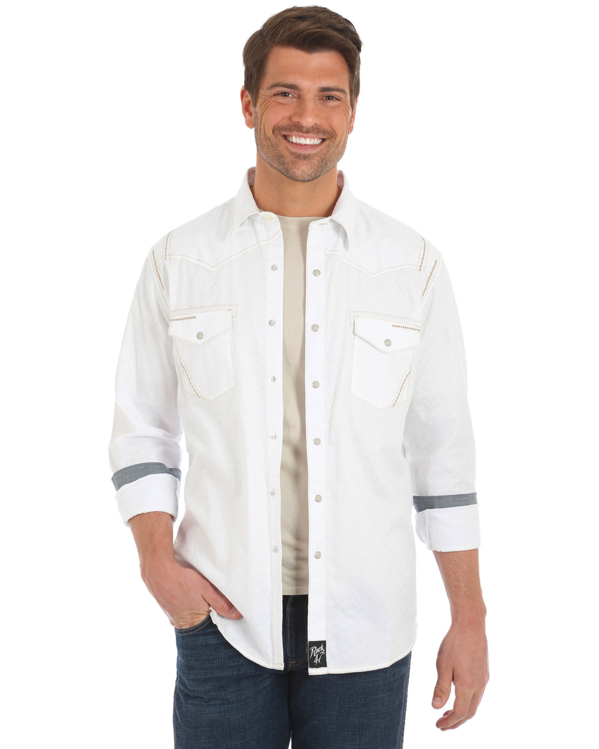 wrangler rock 47 shirts mens