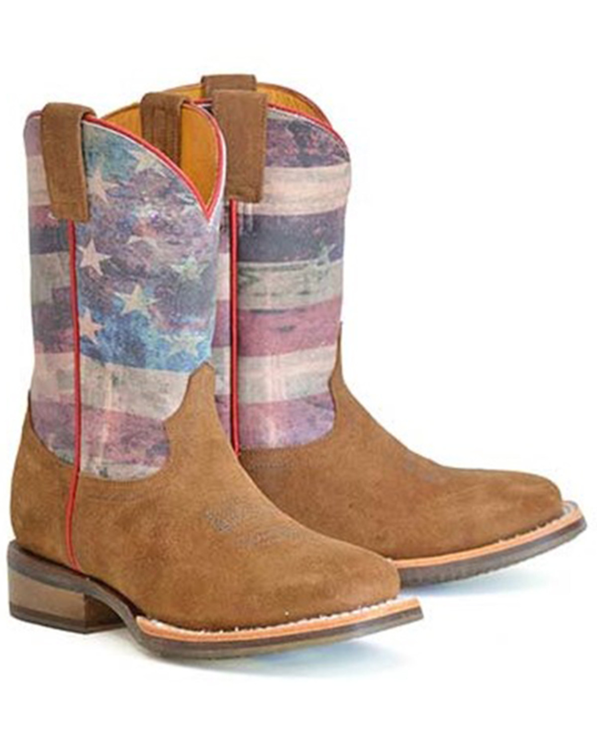 Tin Haul Boys Patriot Western Boots Broad Square Toe Mall of America