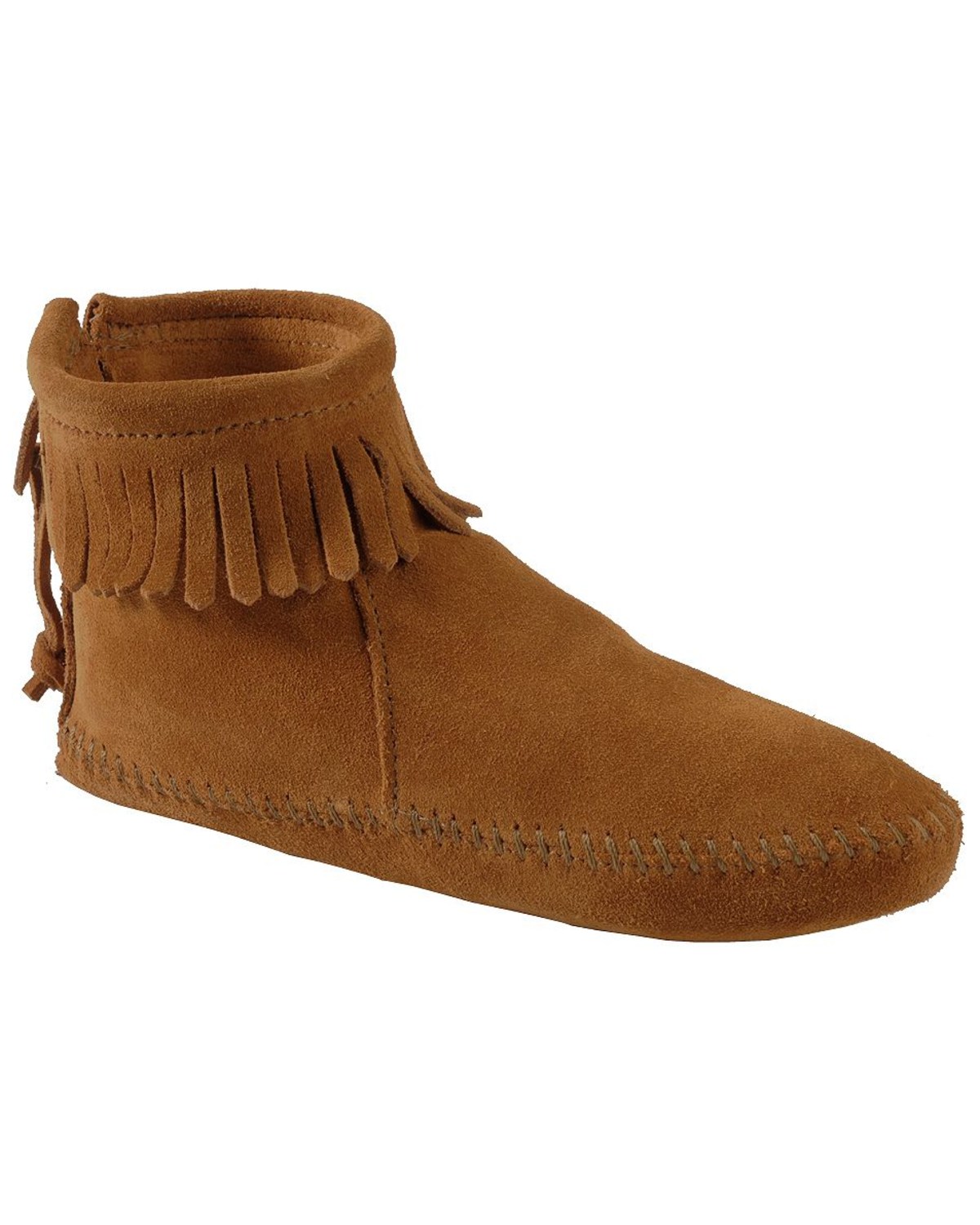 Minnetonka Soft Sole Back-Zip Moccasins 