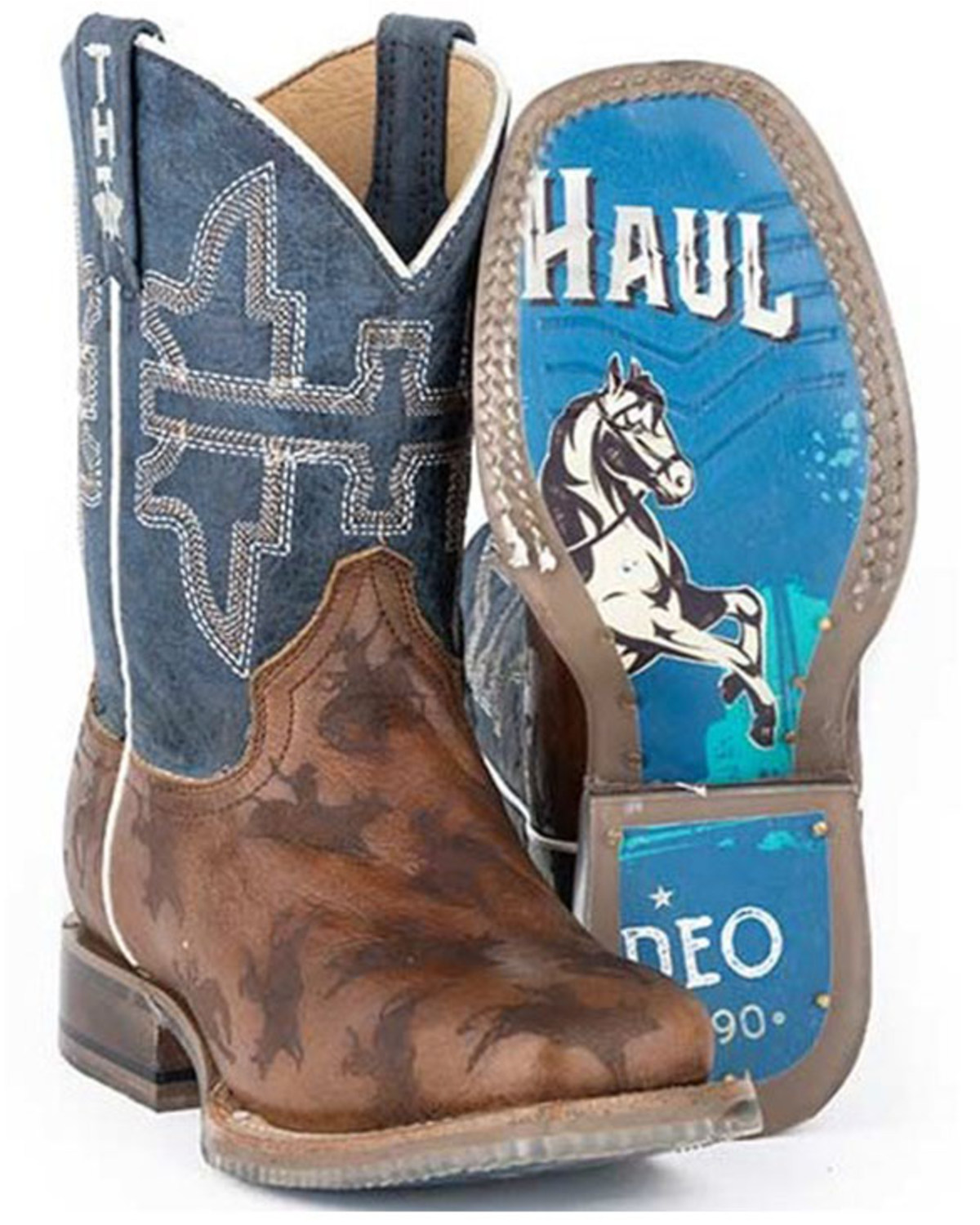 Tin Haul Boys' Rough Stock Western Boots - Square Toe