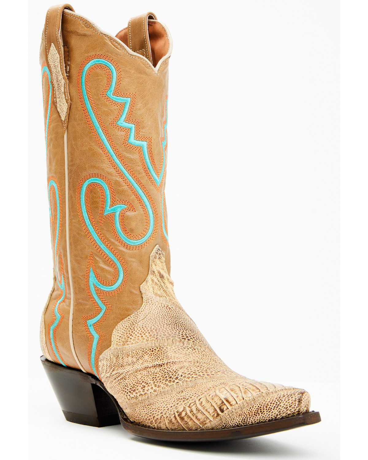 Dan Post Women s Exotic Ostrich Leg Western Boots Snip Toe Pueblo Mall