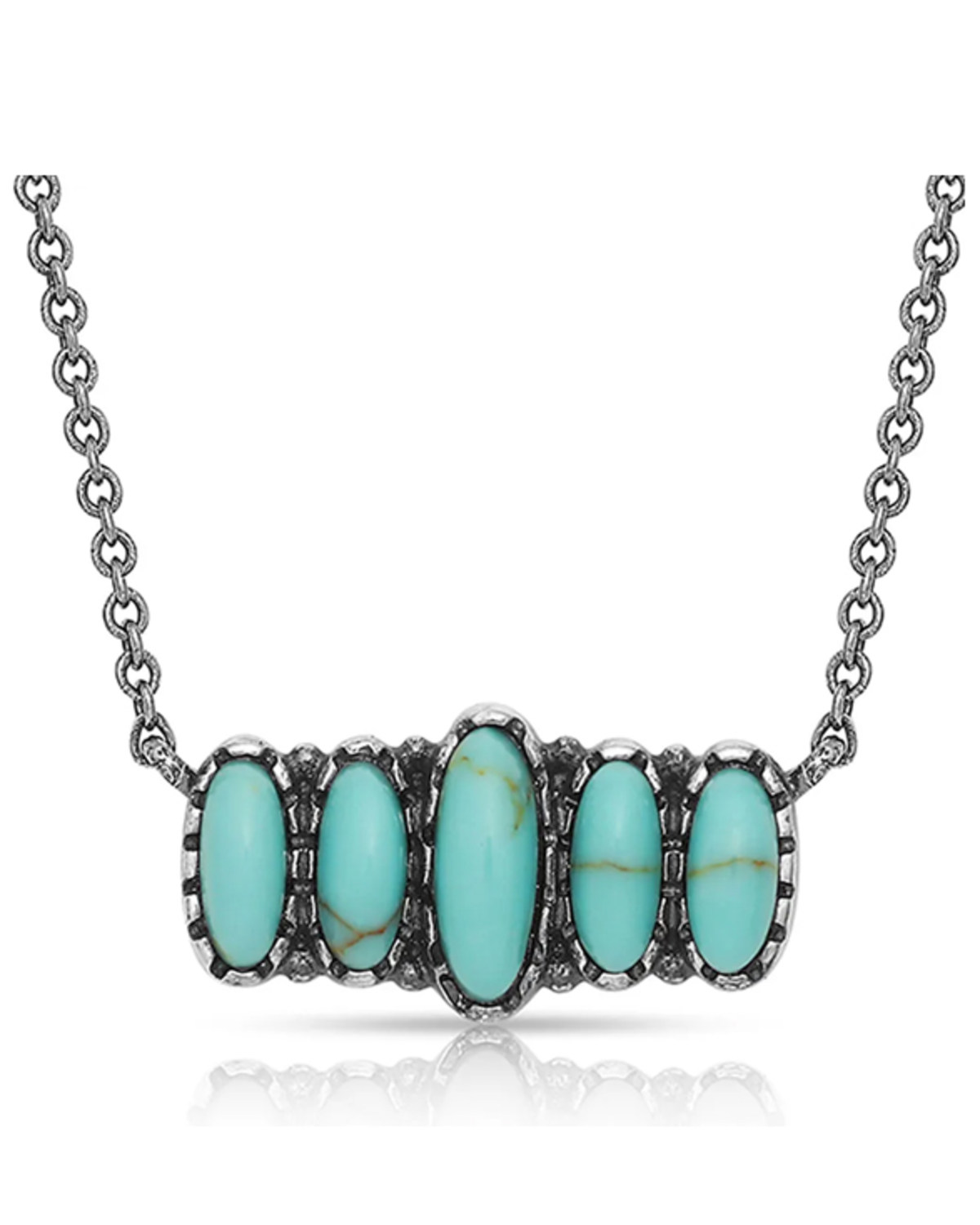 Montana Silversmiths Women's Turquoise Quint Bar Necklace