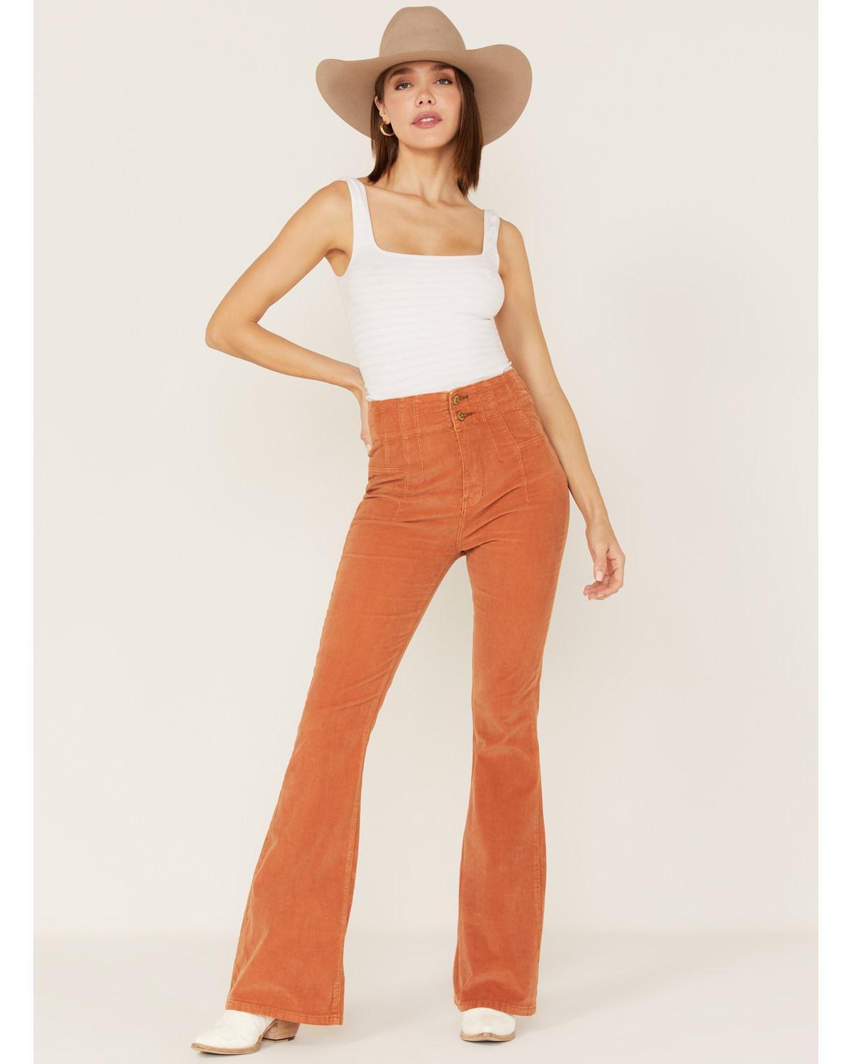 Free people corduroy flare pants store