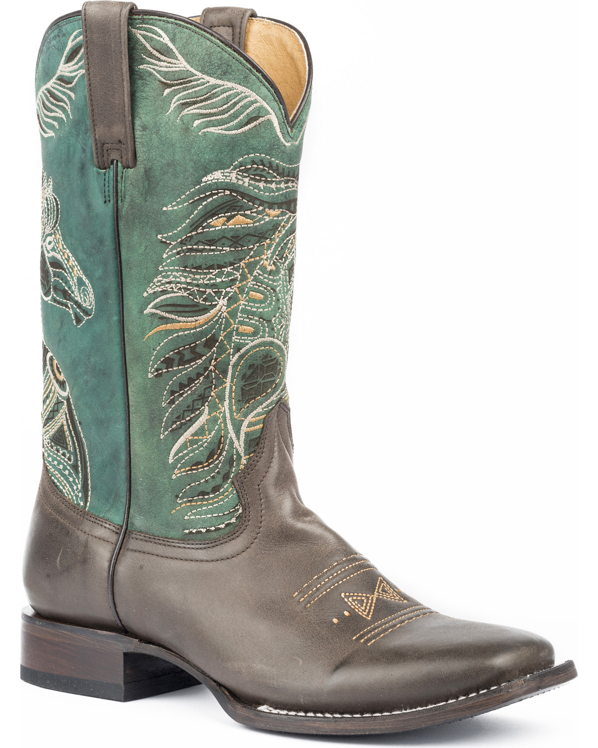 Roper Women S Art Of The Horse Cowgirl Boots Square Toe Boot Barn