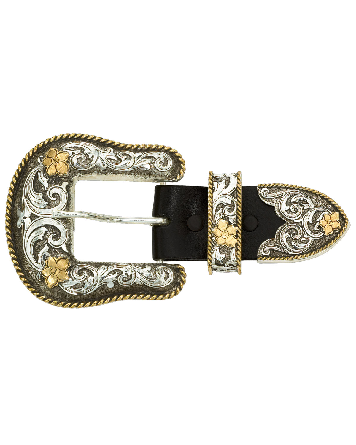 thorn buckle for 1,3/" 3,5 cm Details about  / FRONHOFER belt buckle silver strap horseshoe