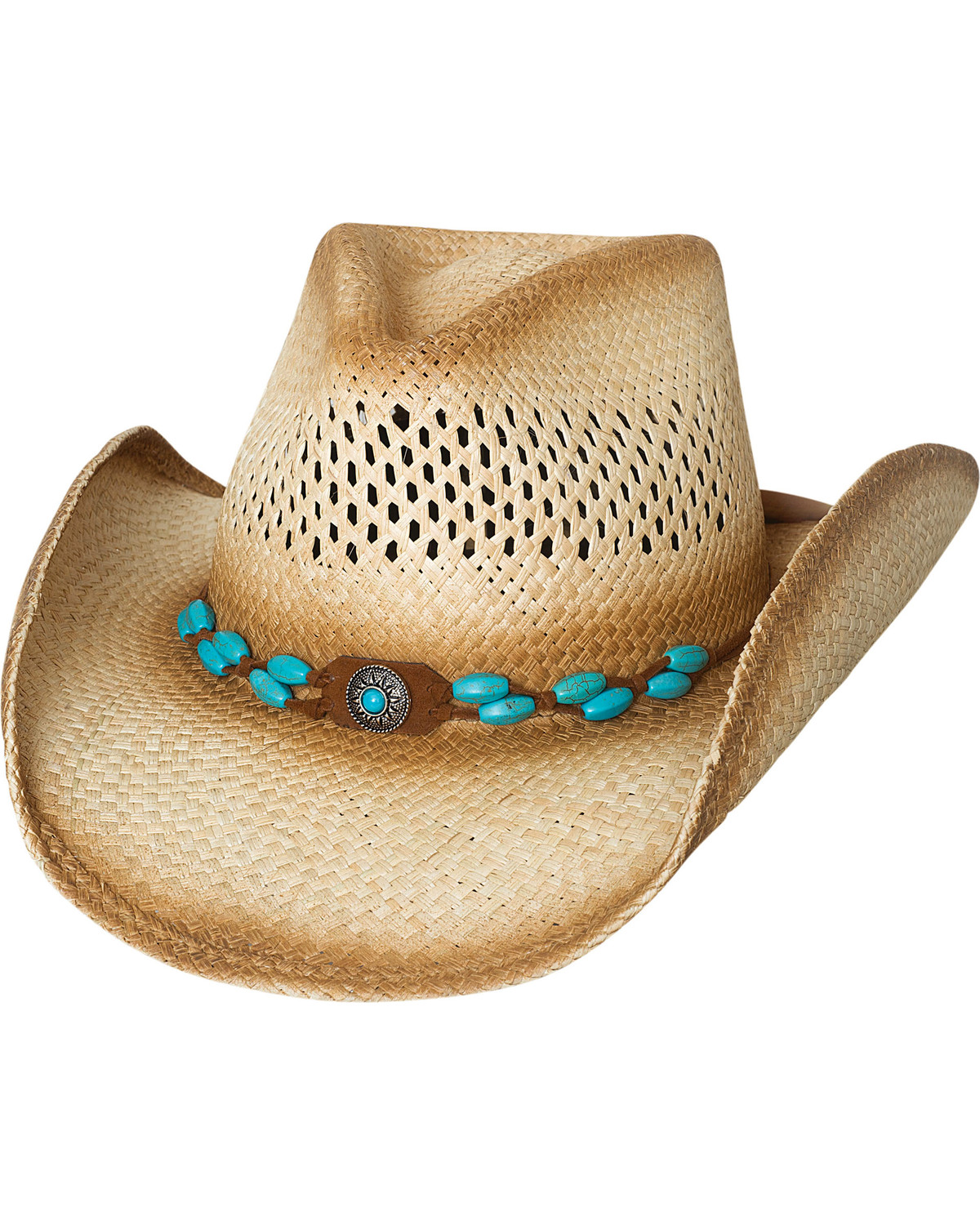 Womens straw cowgirl hats clearance