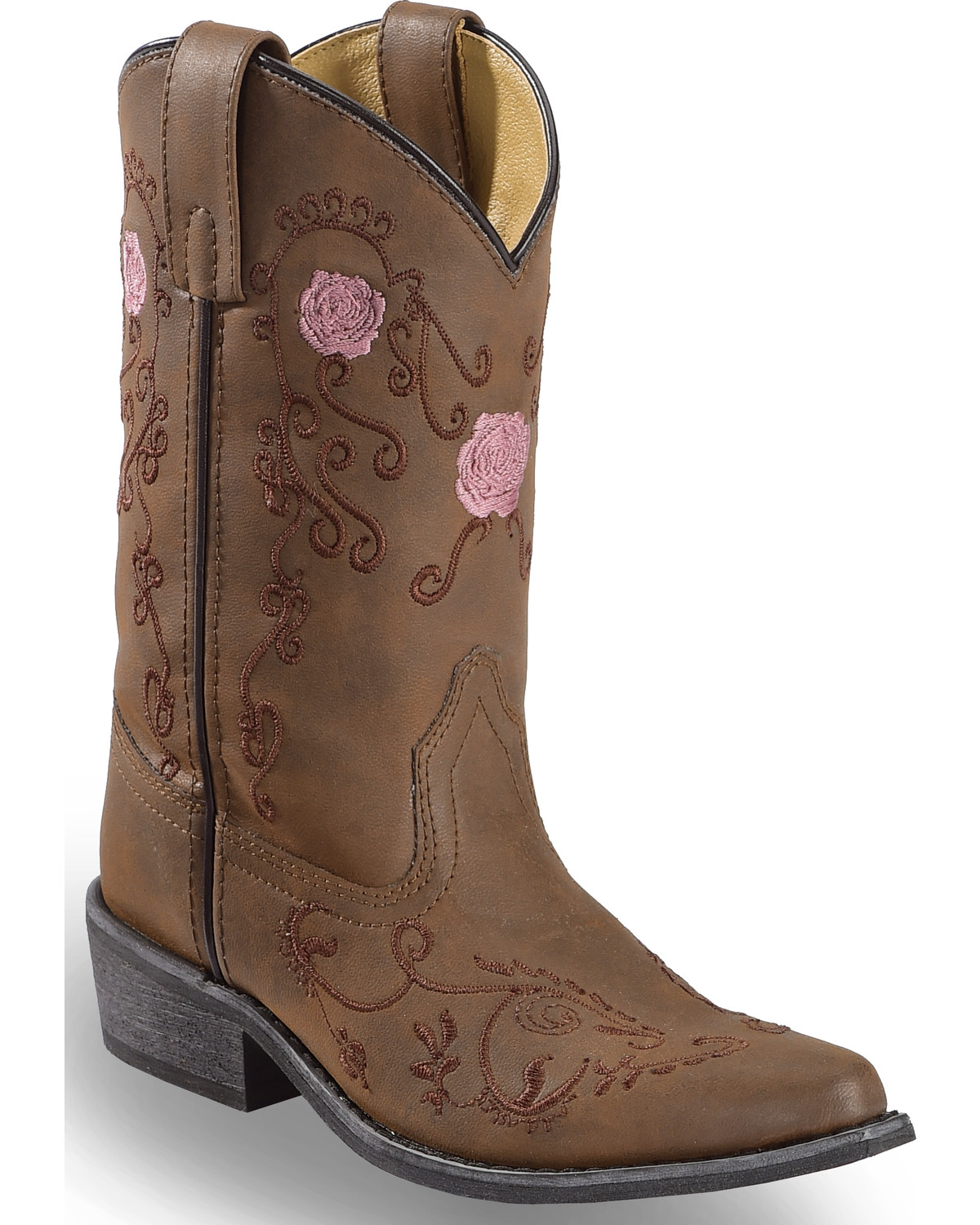 Shyanne Girls Floral Embroidered Western Boots Pointed Toe Boot Barn in Tustin CA