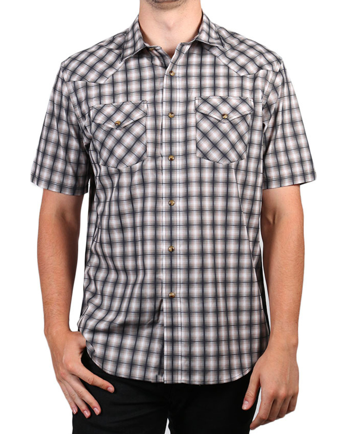 Plaid shirts short sleeve Clearance