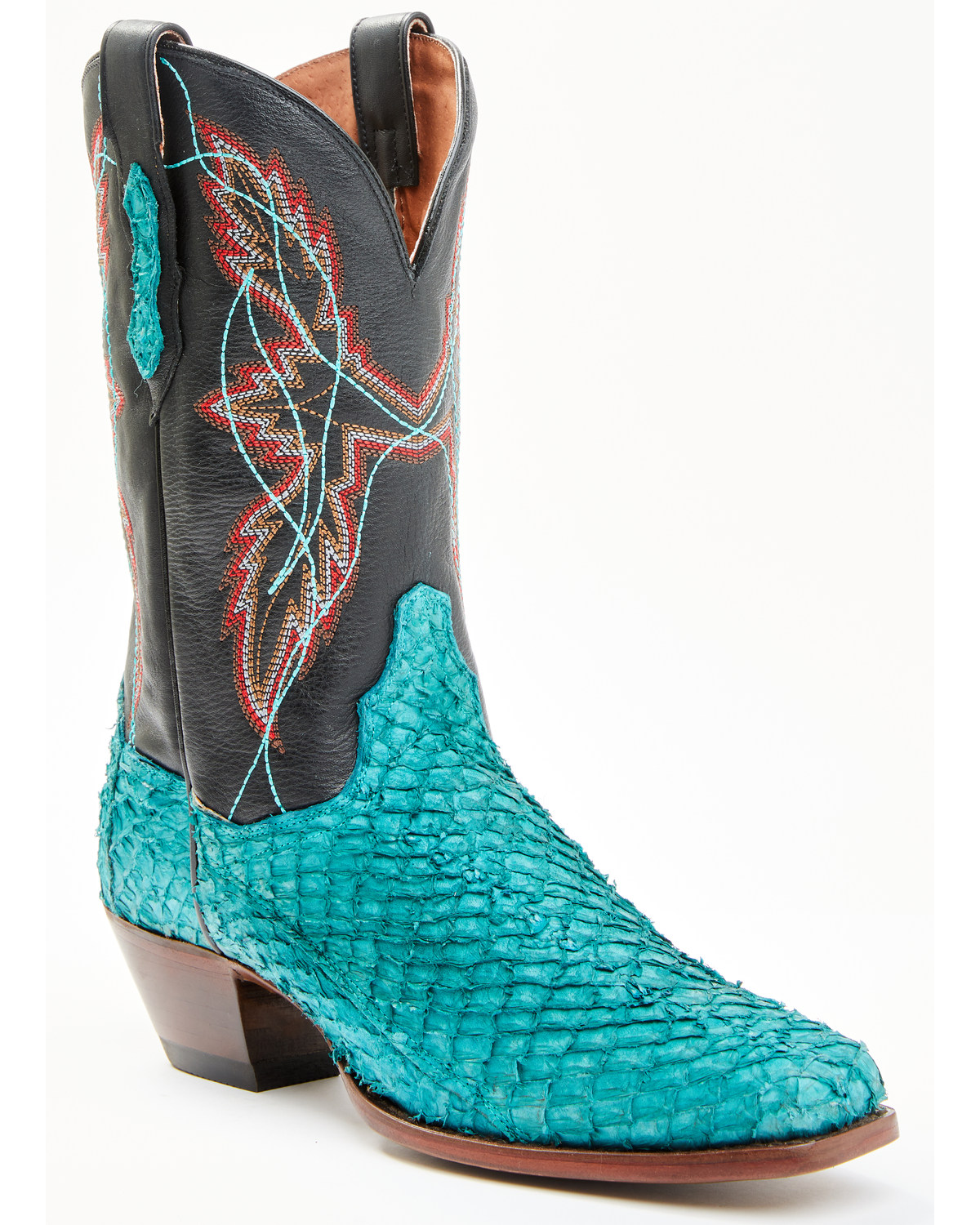 Dan Post Women's Exotic Seabass Skin Western Boots - Square Toe