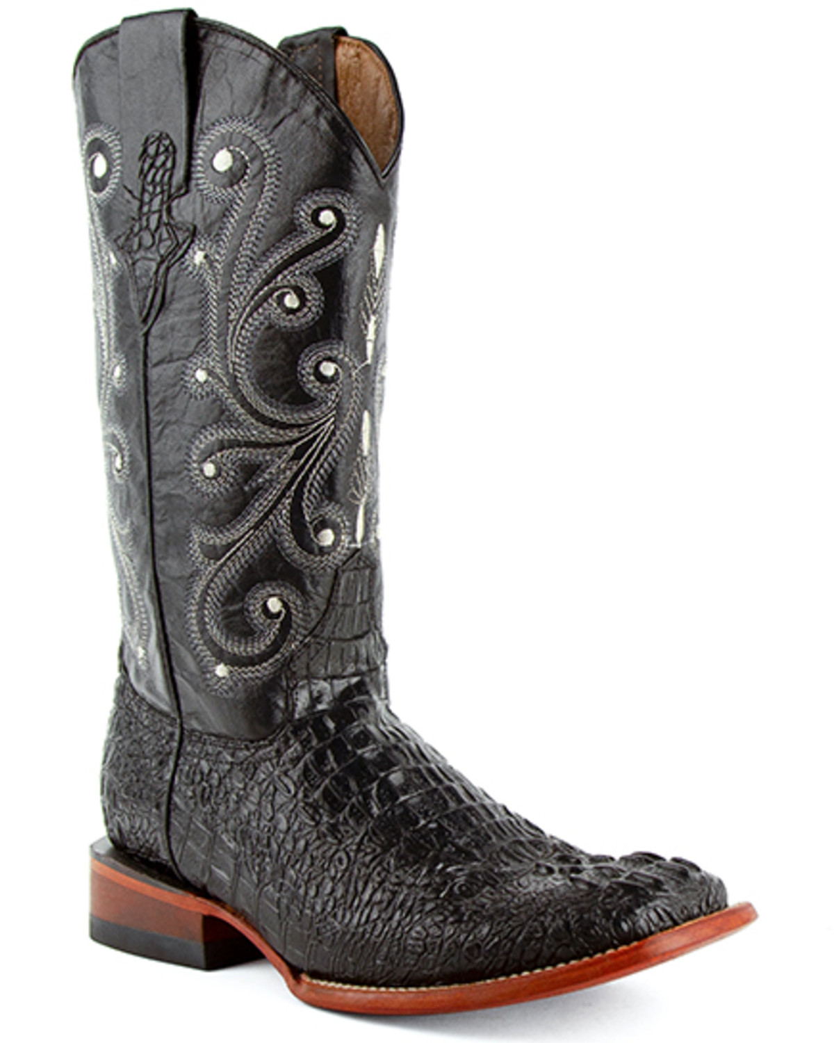 Ferrini Men's Caiman Crocodile Print Western Boots