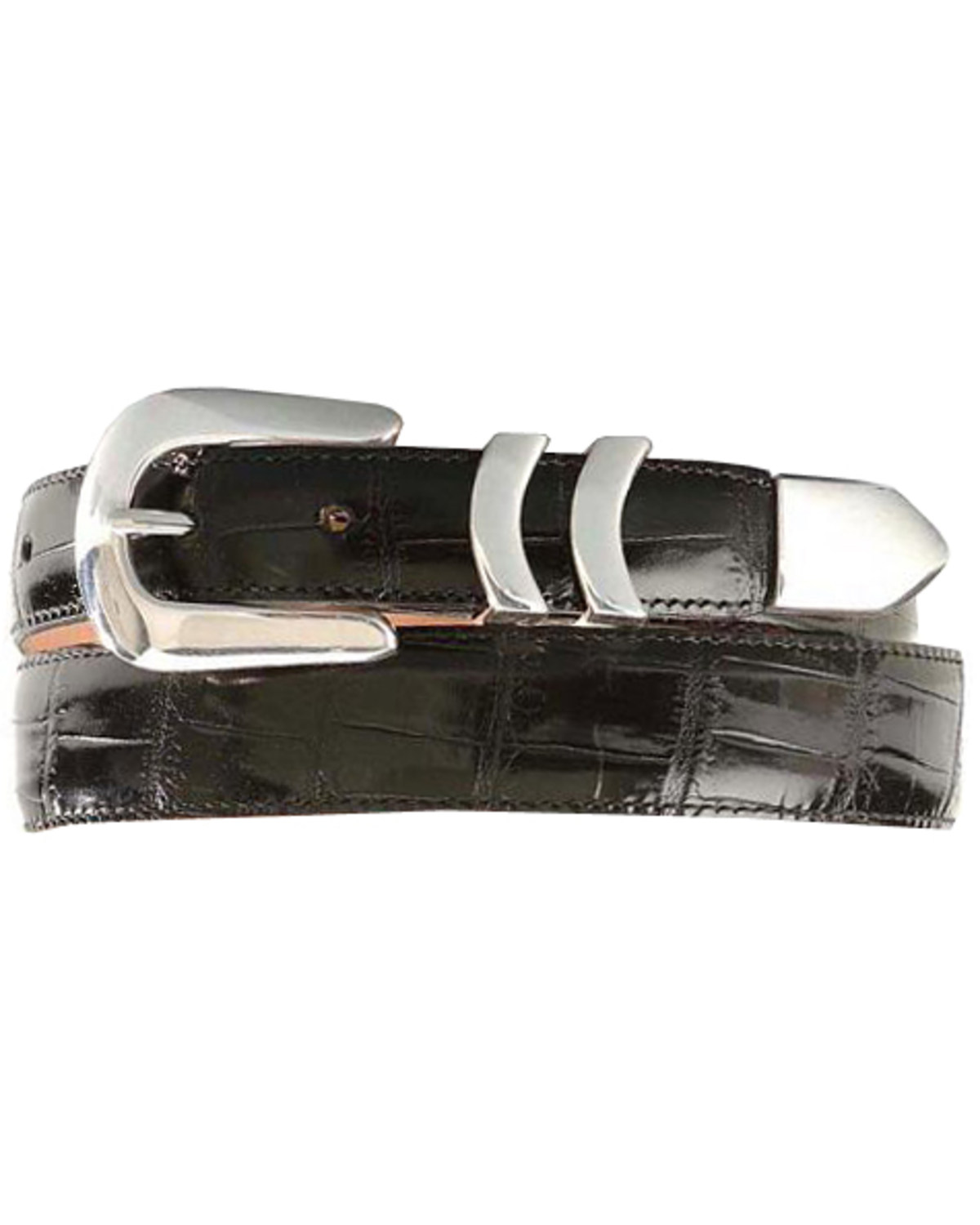 Leegin Men's Crocodile Print Leather Belt