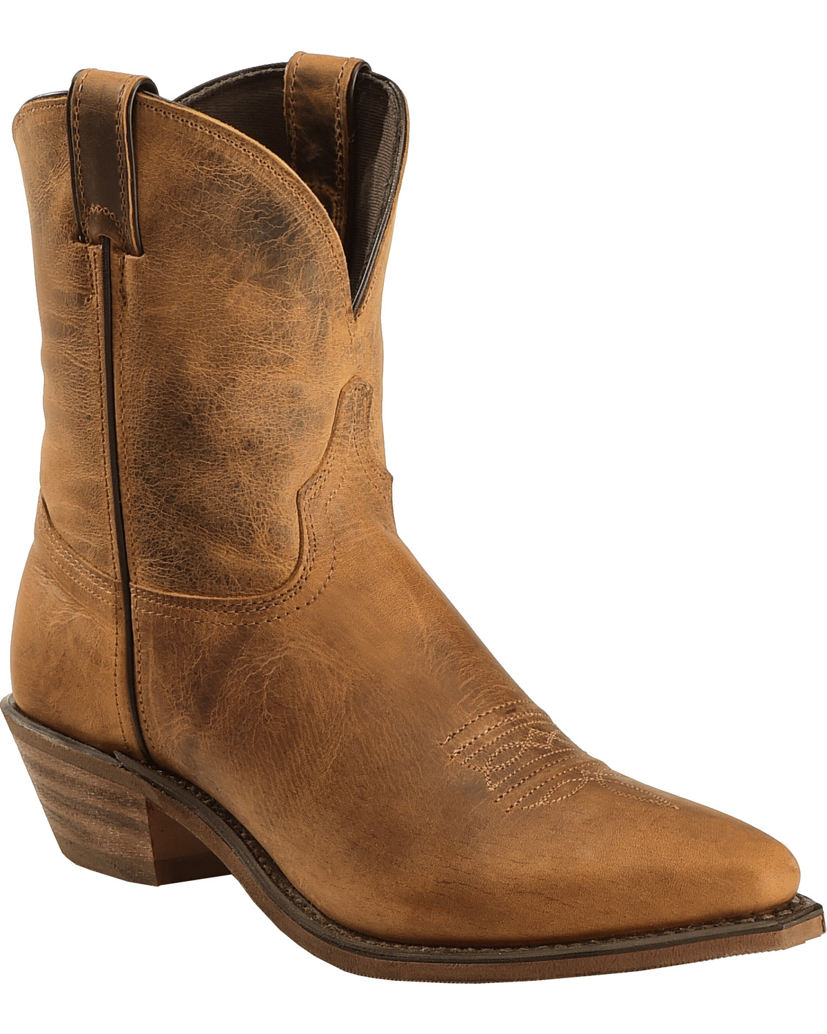 Abilene Women's Distressed 7" Western Boots - Snip Toe