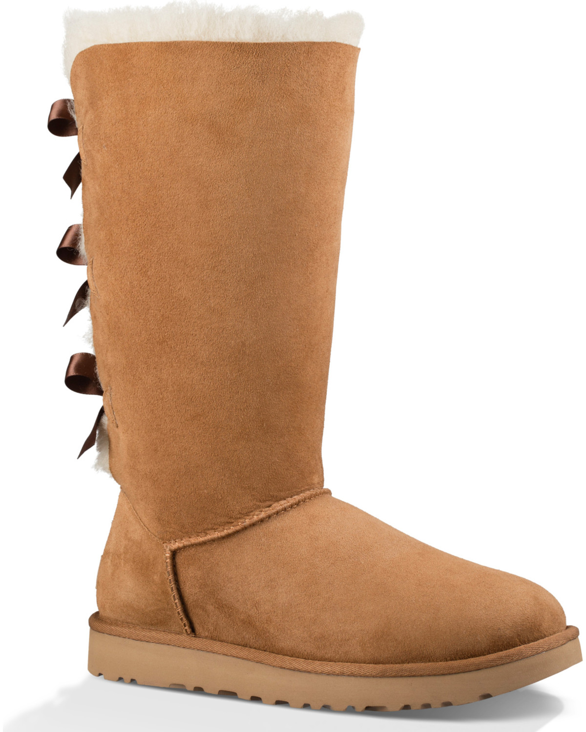 ugg womens bailey bow boots chestnut