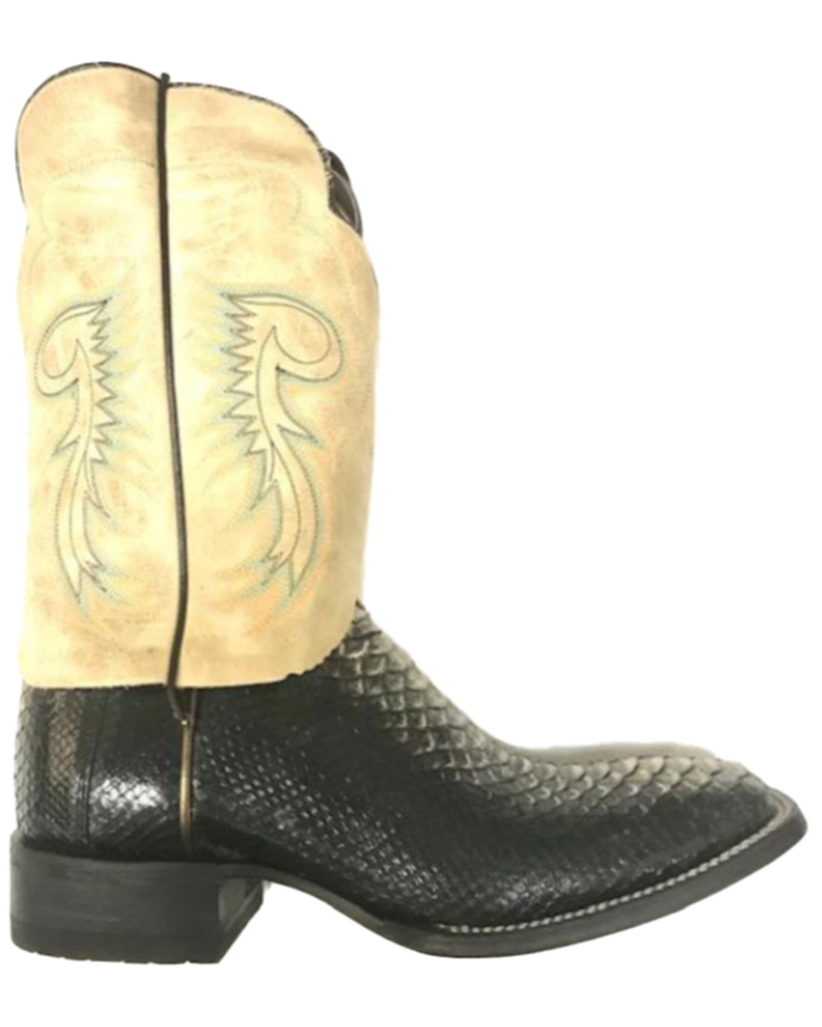 Cody James Men's Luster Exotic Python Western Boots - Broad Square Toe