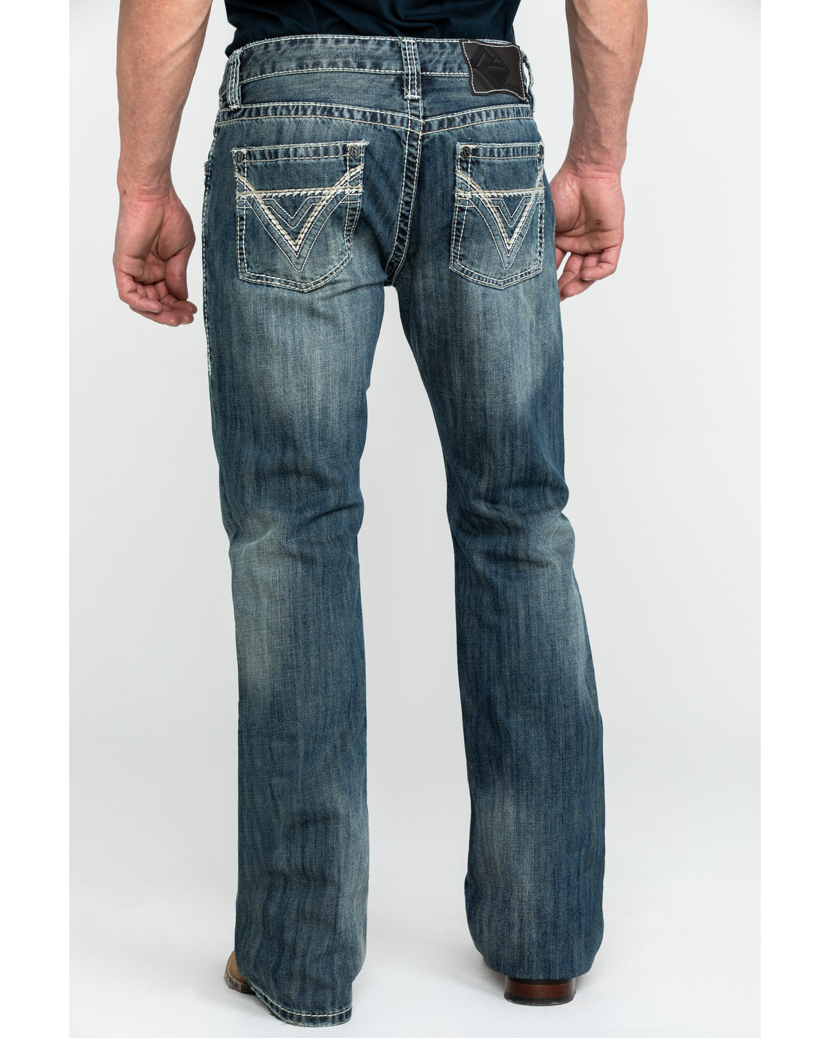 rock and roll cowboy men's jeans