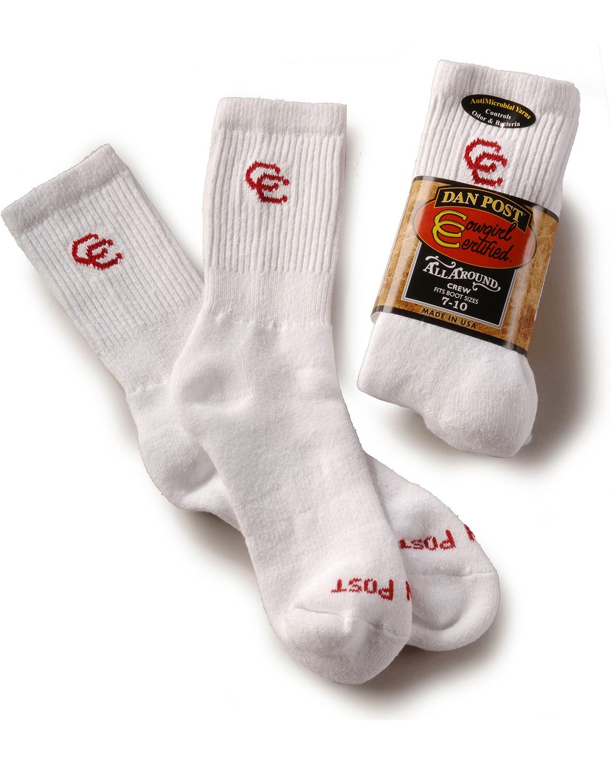 Dan Post Womens Cowboy Certified Crew Socks 2 Pack Boot Barn