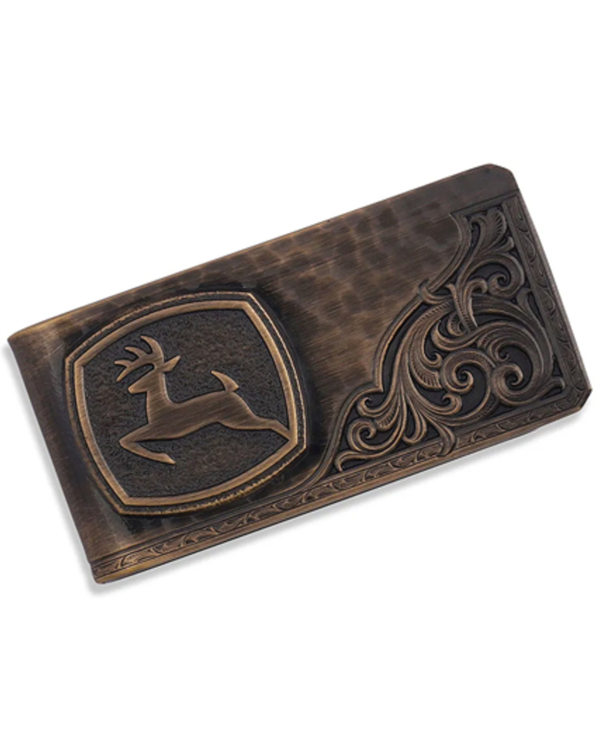 Montana Silversmiths Men's John Deere Filigree Money Clip