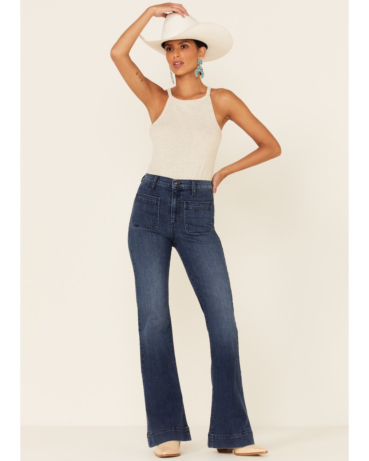 Sneak Peek Women's High Rise Wide Flare 