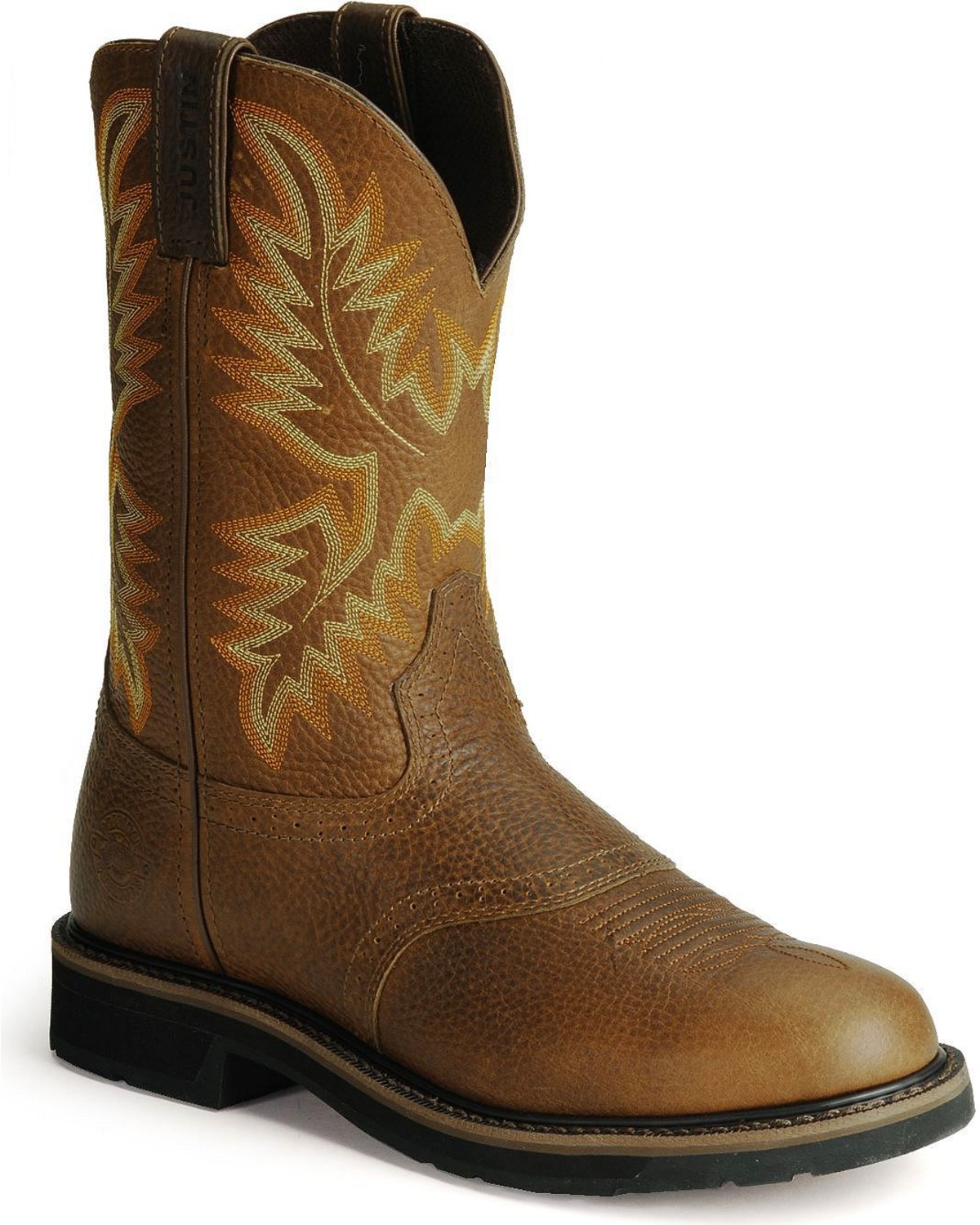 black justin work boots