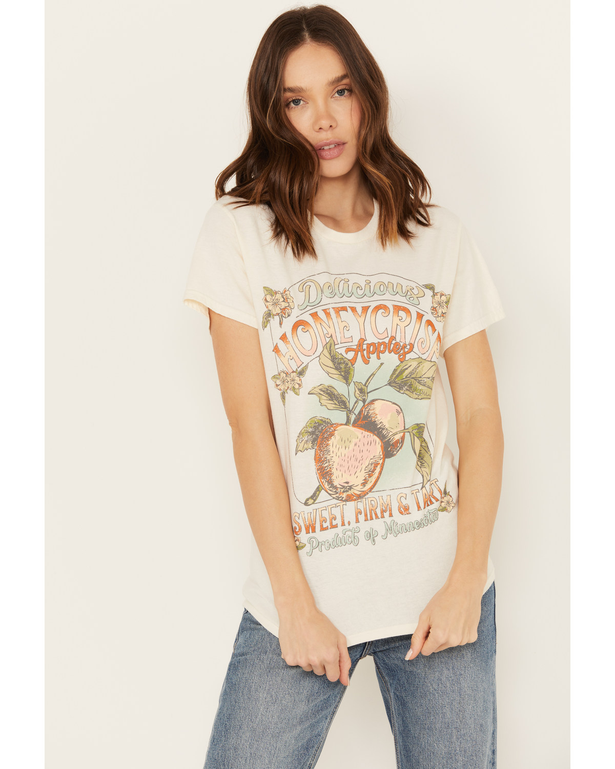 Youth Revolt Women's Honeycrisp Apples Short Sleeve Graphic Tee