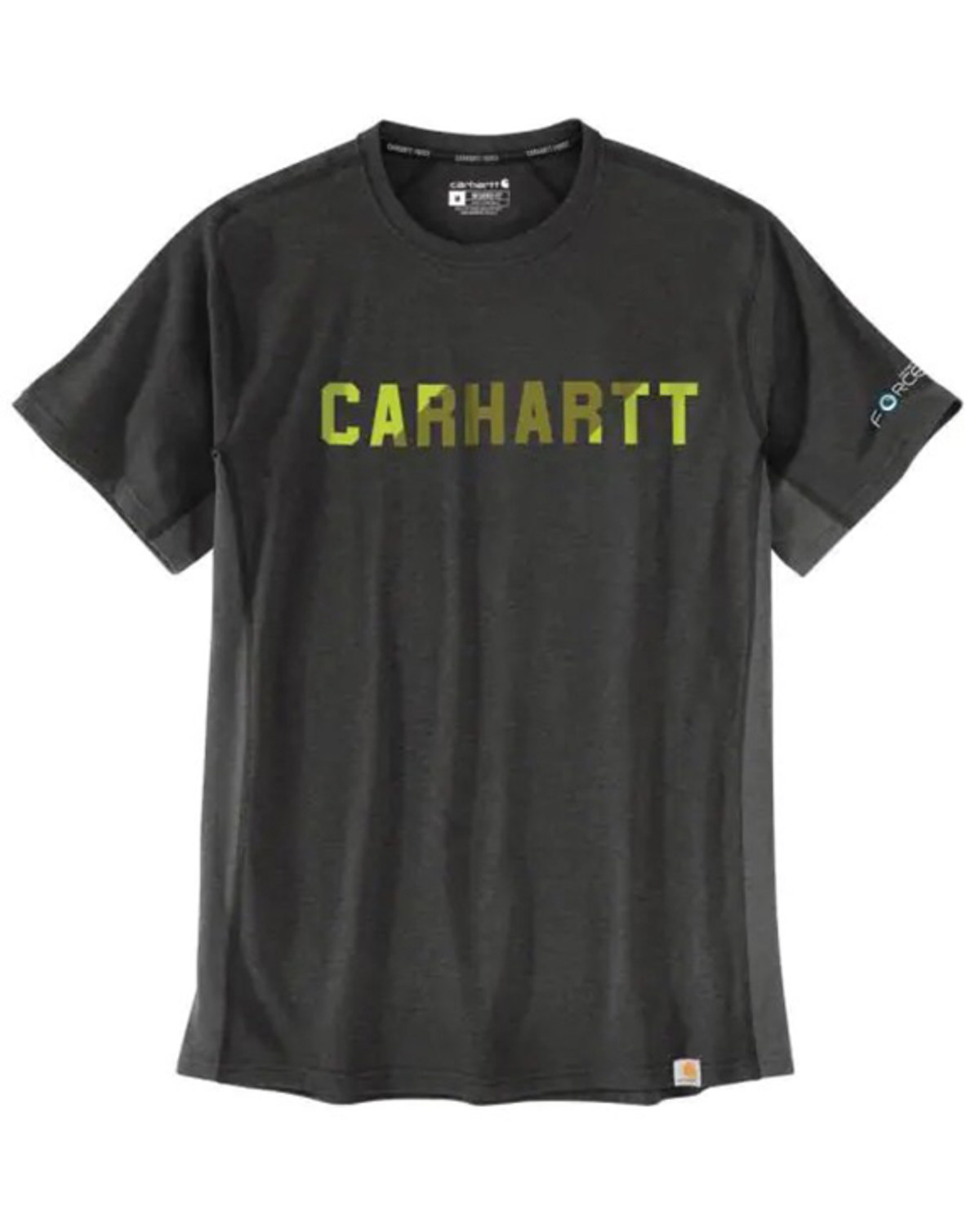 Carhartt Men's Force Midweight Block Logo Graphic Work T-Shirt