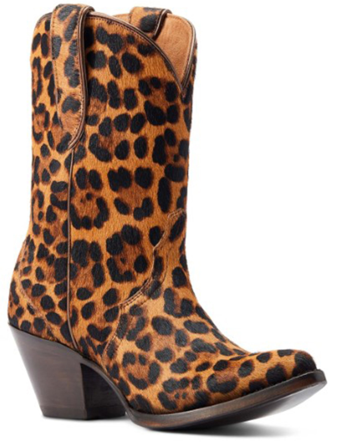 Ariat Women's Bandida Leopard Print Hair On Hide Western Boots - Pointed Toe
