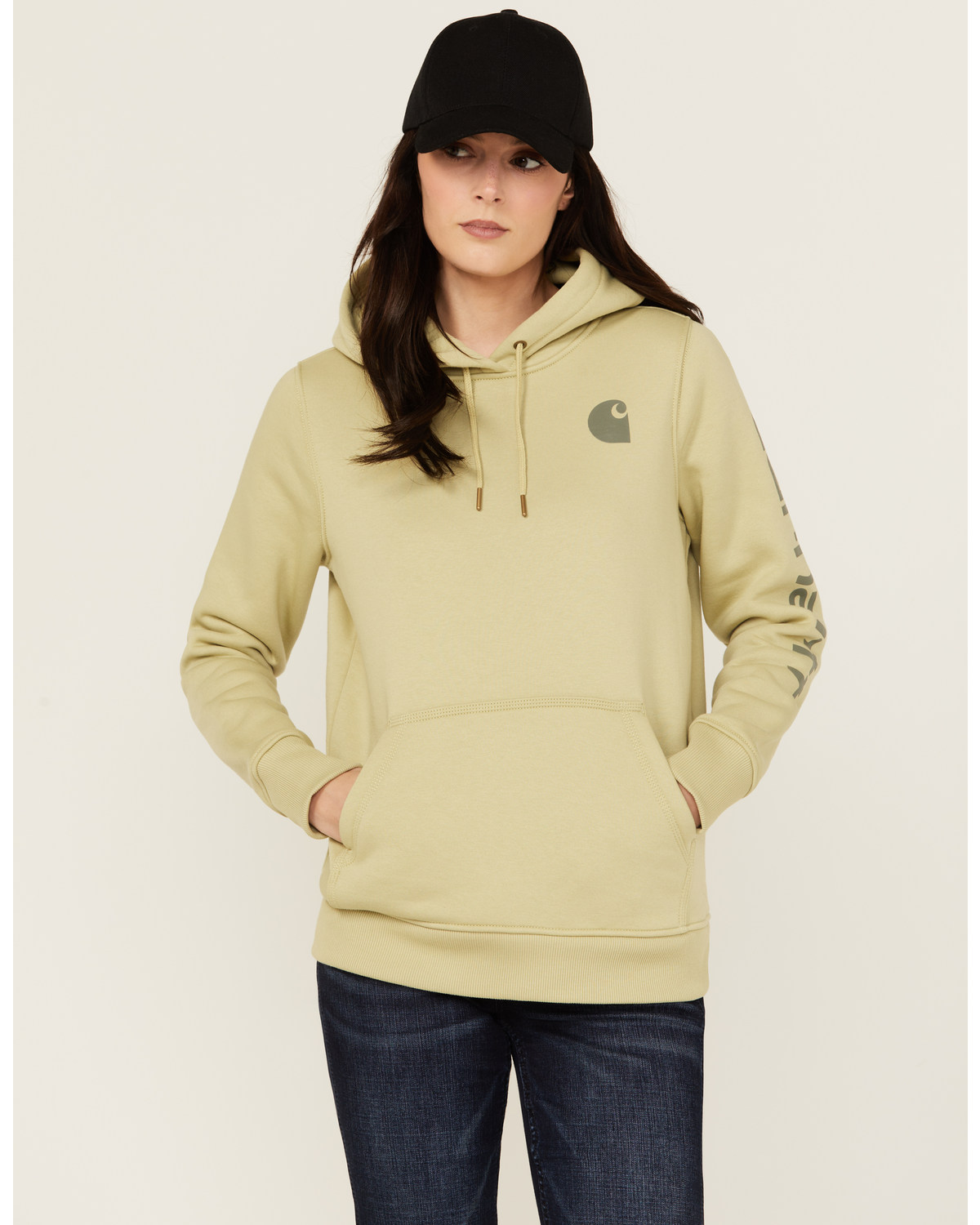 Carhartt Women's Relaxed Fit Midweight Logo Graphic Hoodie