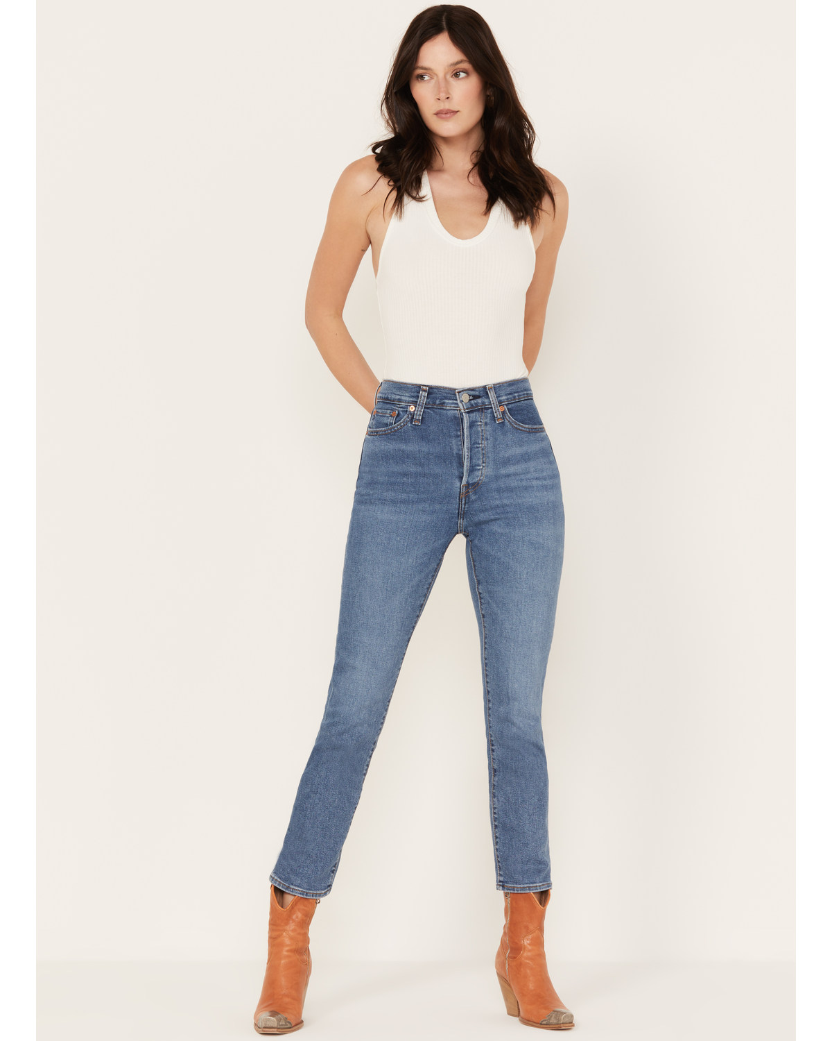 Levi's Women's Medium Wash Summer Love Wedgie Straight Jeans
