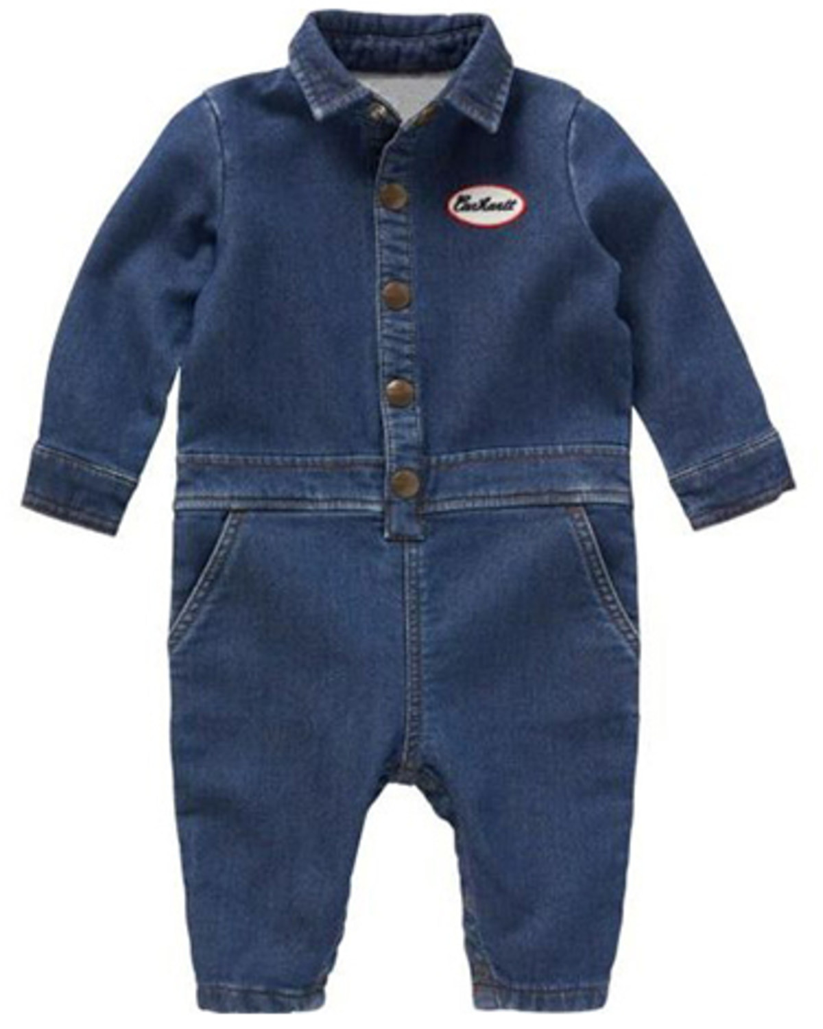 Carhartt InfantBoys' Logo Nametag Embroidered Medium Wash Denim