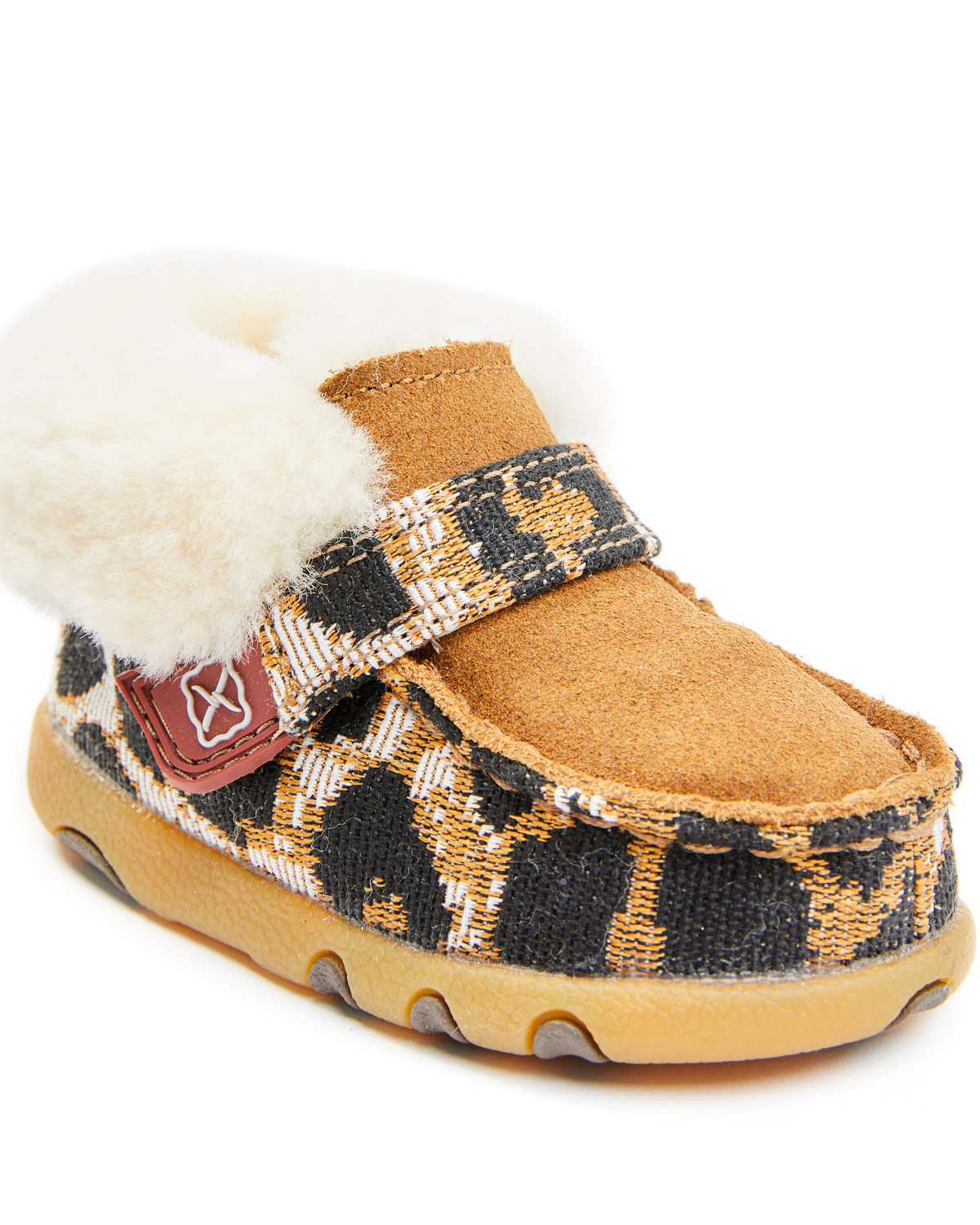Twisted X Infant Girls' Cheetah Print Shoes - Moc Toe
