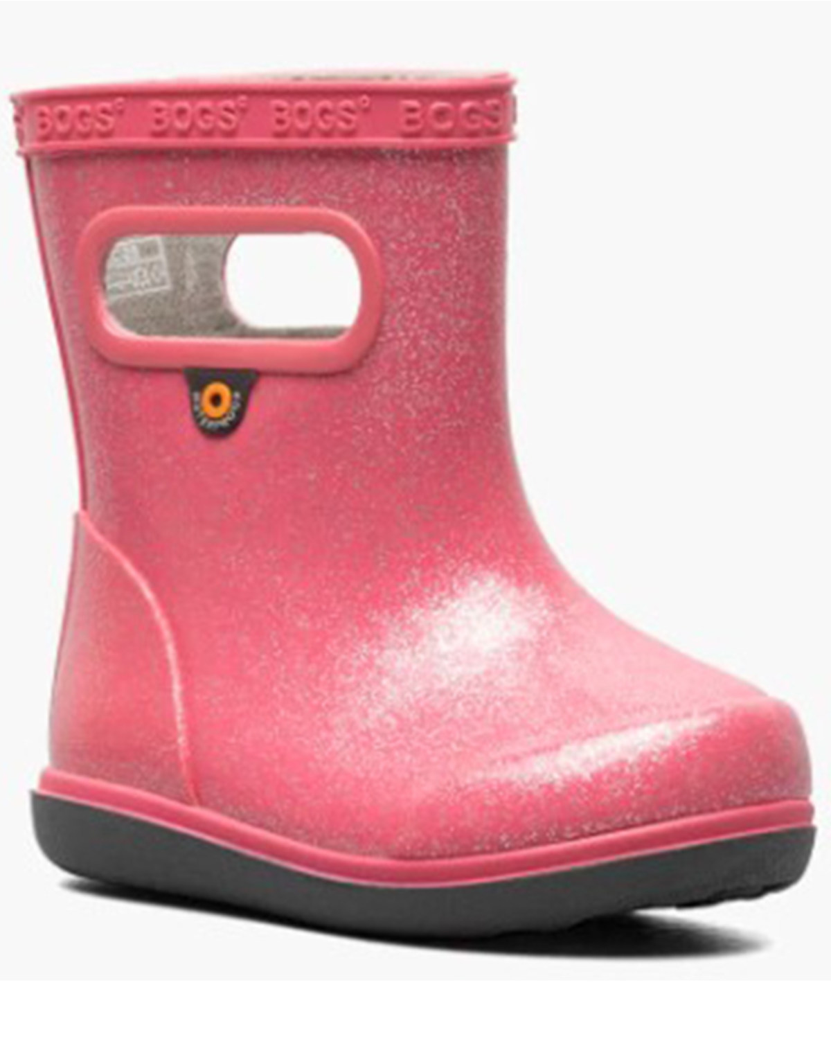 Bogs Little Girls' Skipper II Glitter Rain Boots - Round Toe