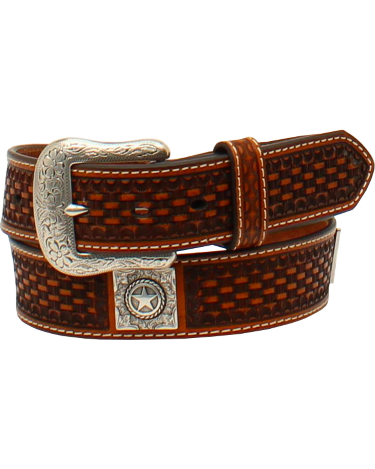 Mens basket weave belts clearance
