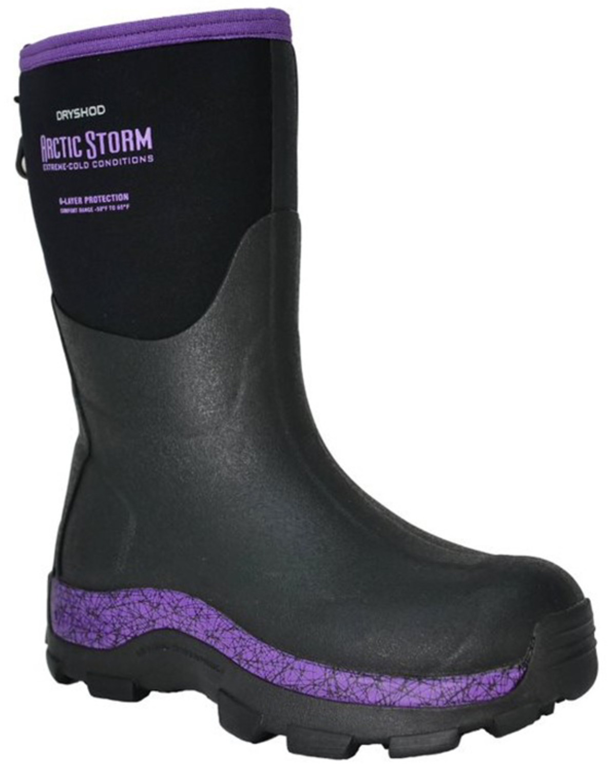Dryshod Women's Purple Arctic Storm Winter Rubber Boots Soft Toe