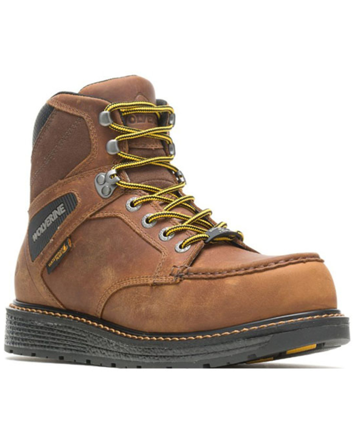 Wolverine Men's Brown Hellcat Lace-Up Work Boots - Composite Toe