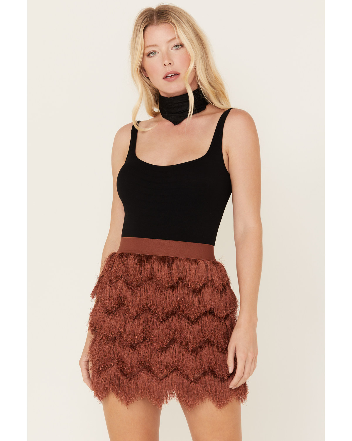 Shyanne Women's Fringe Flapper Mini Skirt