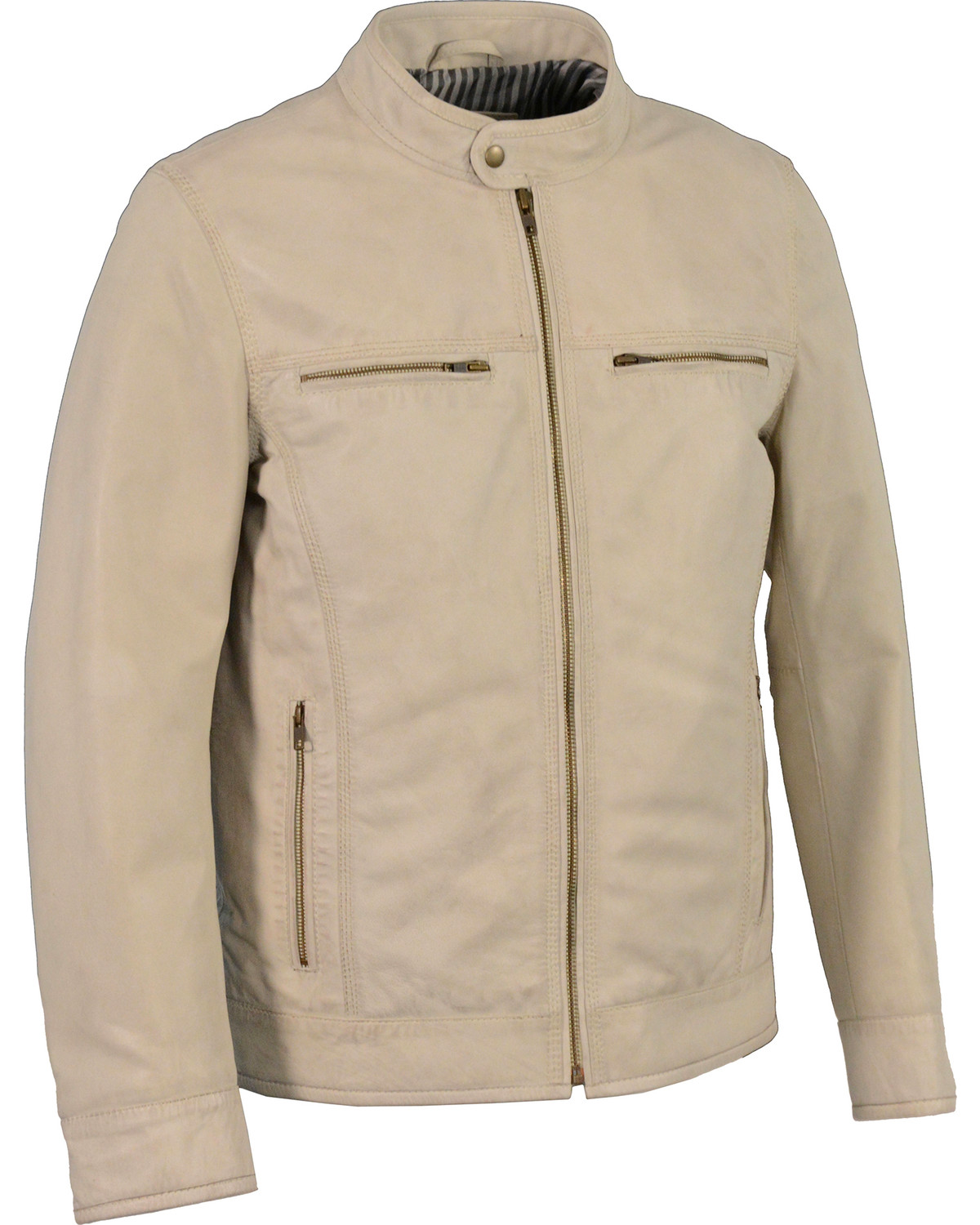 Milwaukee Leather Men's Zip Front Classic Moto Jacket