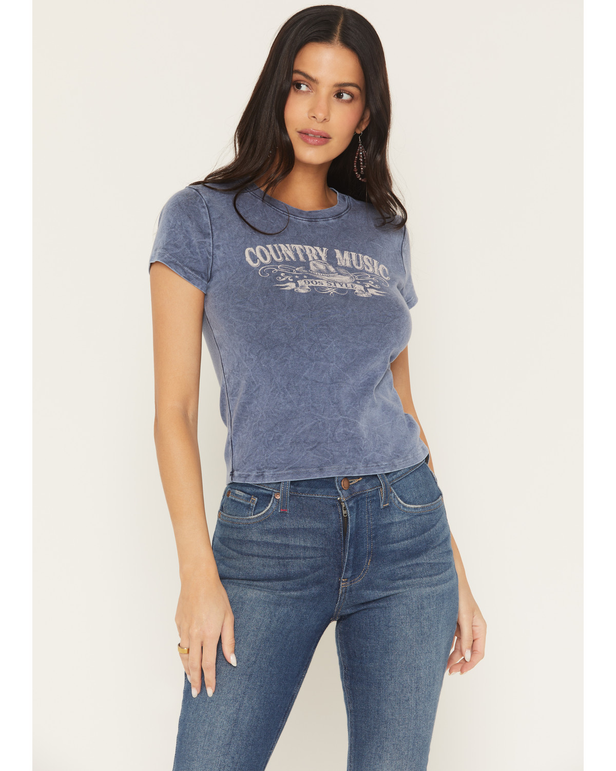 Youth Revolt Women's Country Music Short Sleeve Graphic Baby Tee