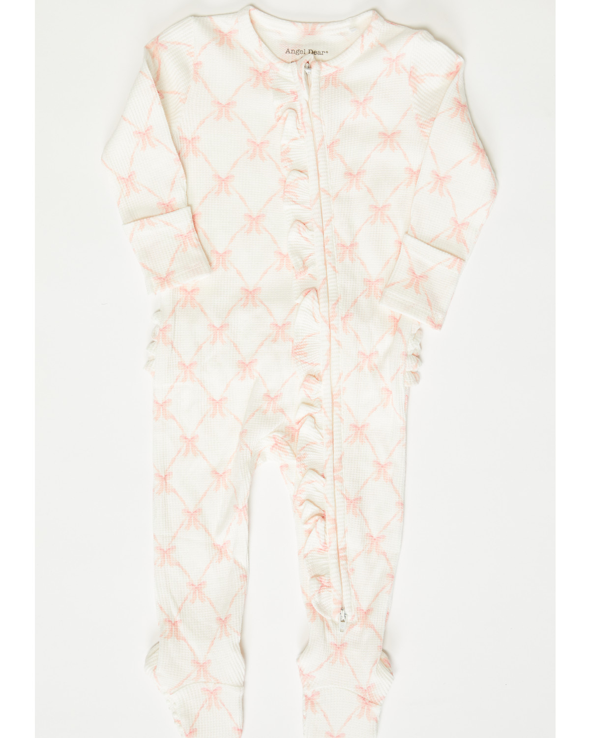 Angel Dear Infant Girls' Bow Zipper Onesie
